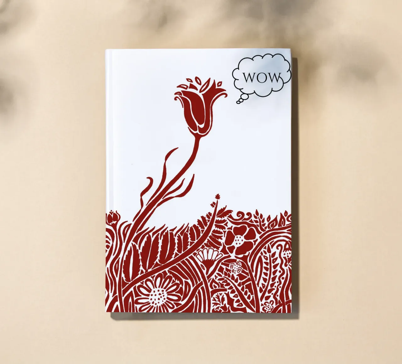 Wow! - Thinking Flowers. notebook by PaperLine Art