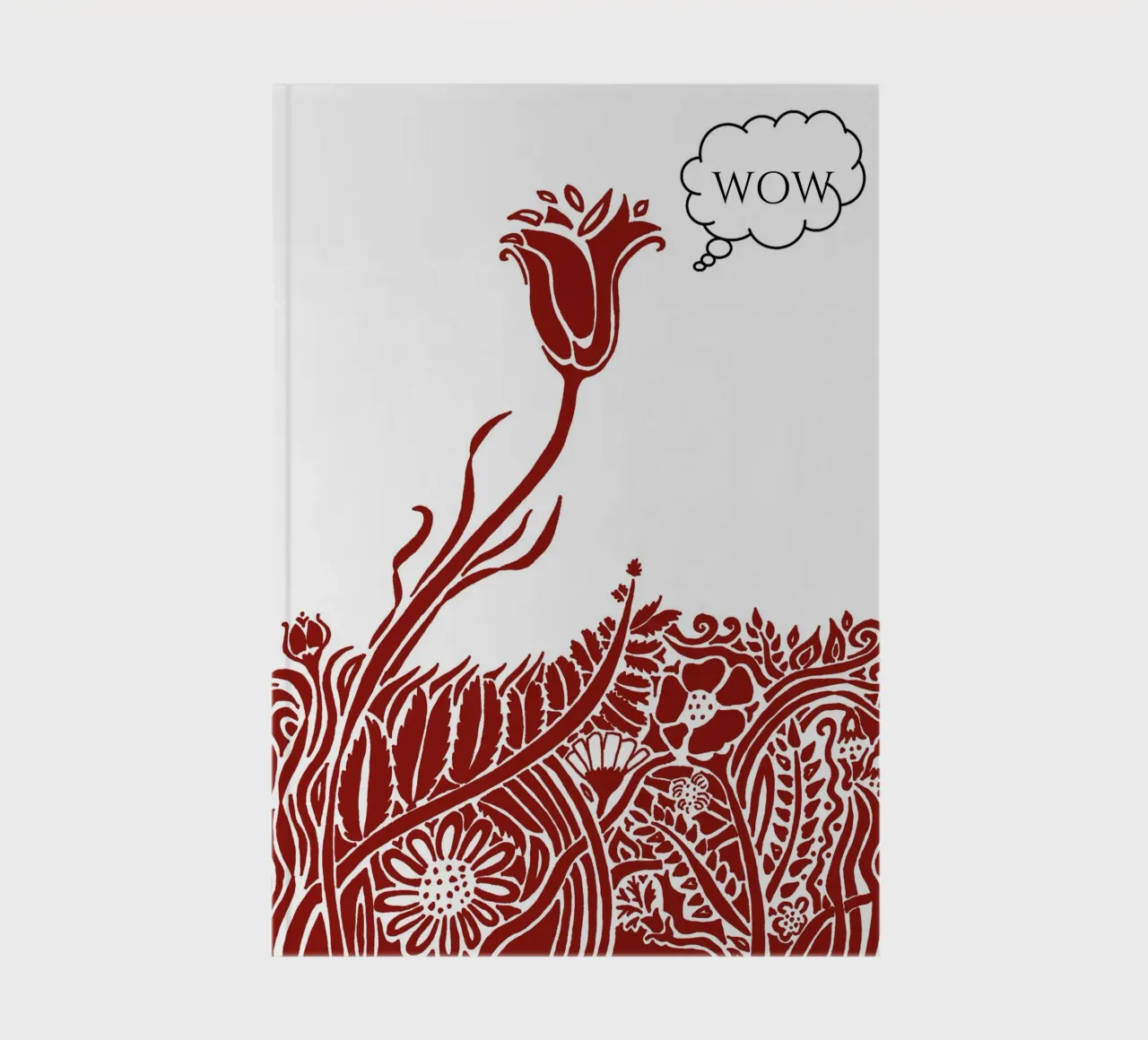 Wow! - Thinking Flowers. notebook by PaperLine Art