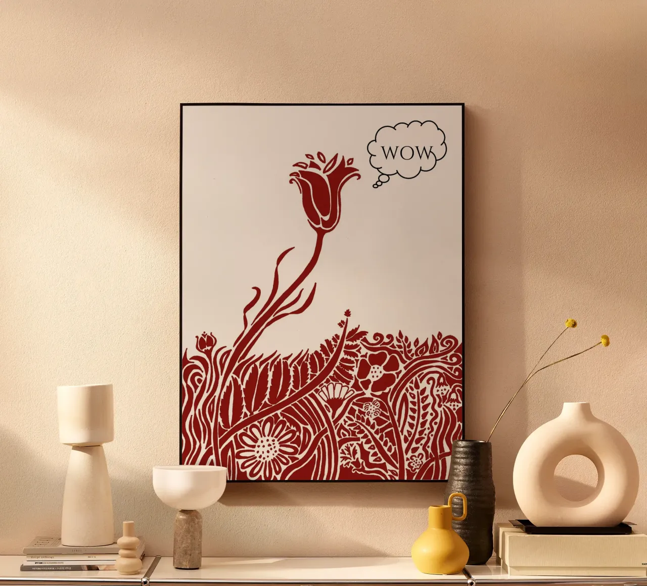Wow! - Thinking Flowers. plexiglass da PaperLine Art
