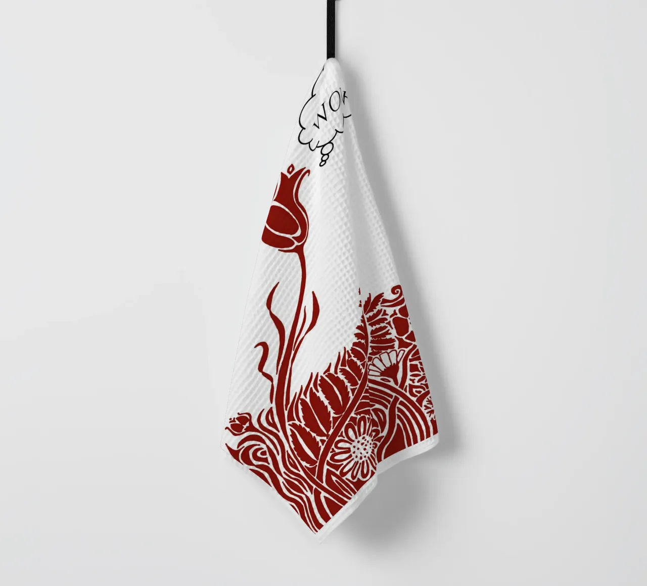 Wow! - Thinking Flowers. torchon de PaperLine Art