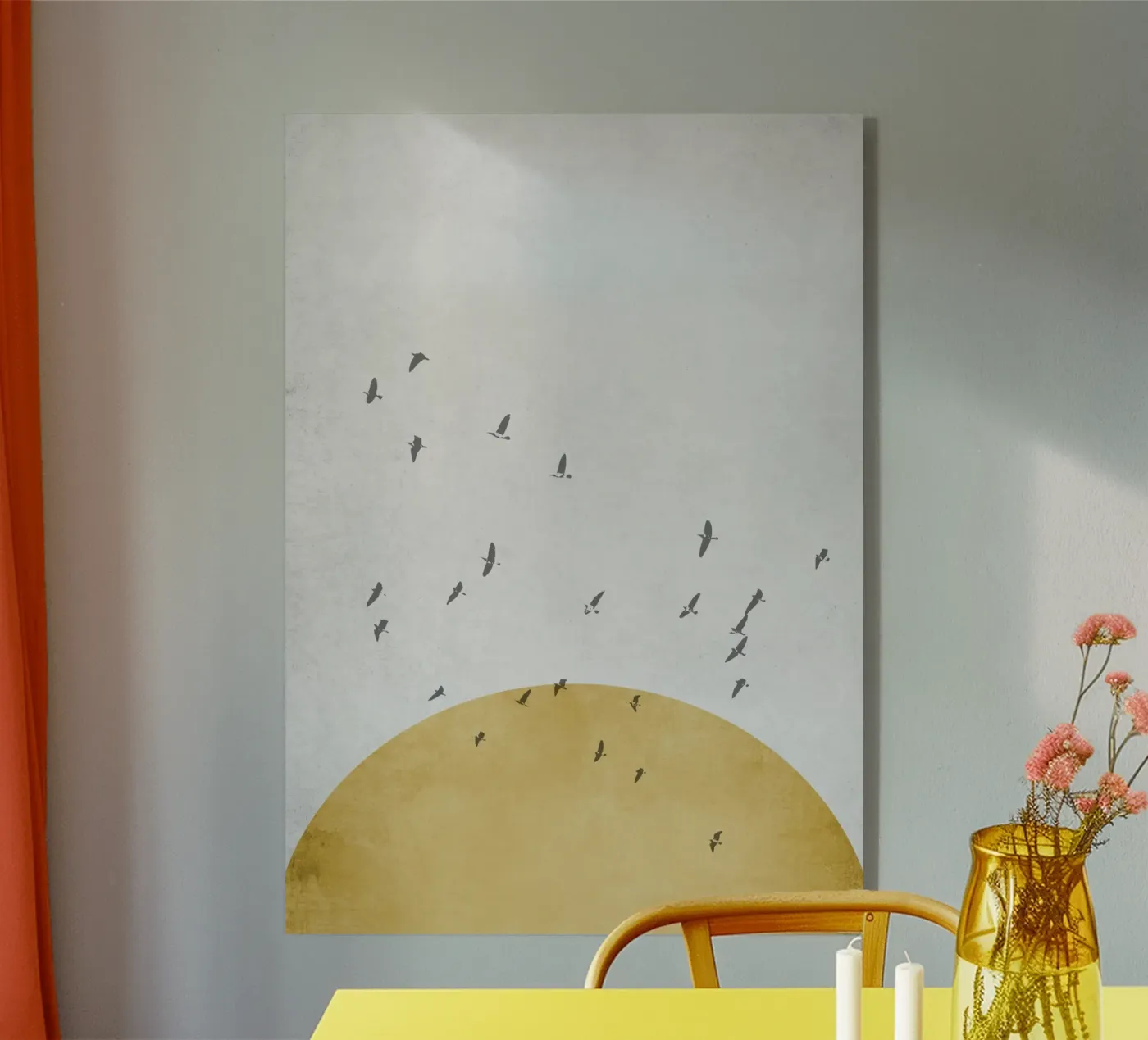 Moon with birds plexiglass da Mia Nissen