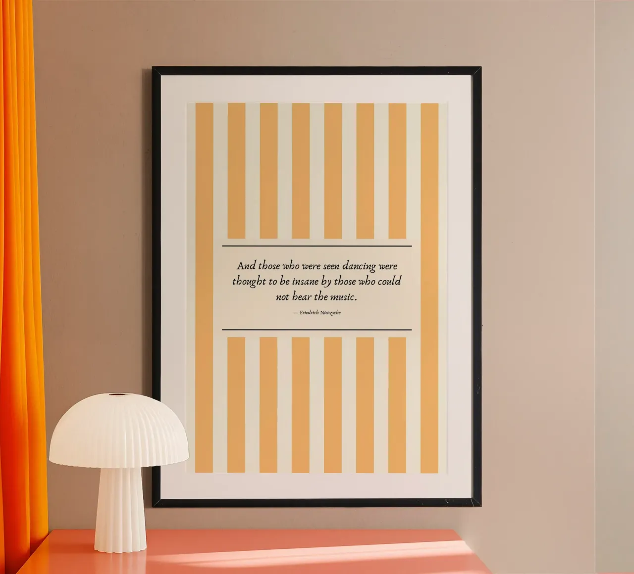 Poster con citazione di Friedrich Nietzsche "Danzare poster da vintagepod