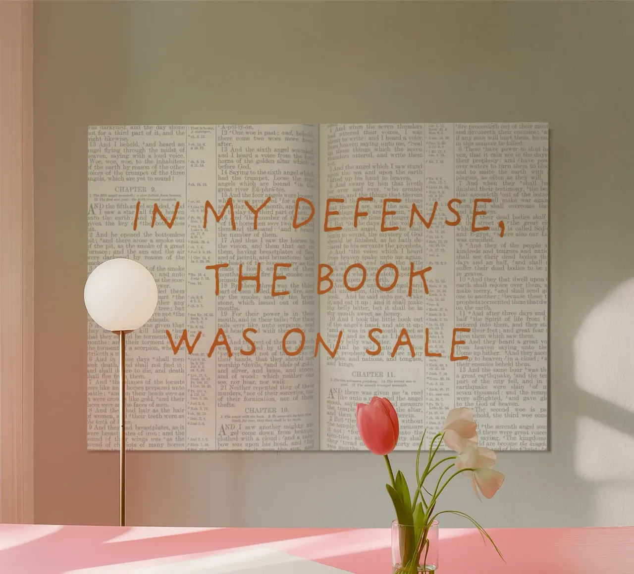 "EN MI DEFENSA EL LIBRO ESTABA EN VENTA" Poster Print poster de vintagepod
