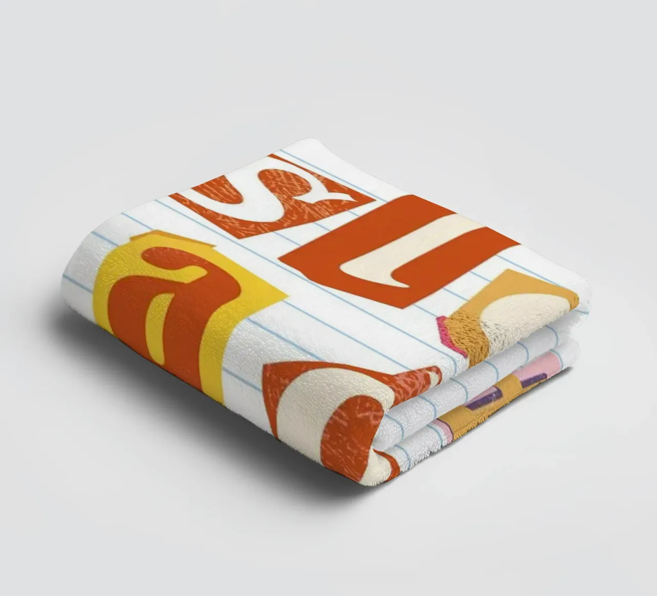 "Eat Sleep Read Repeat" Ransom Note Style Poster towel by vintagepod