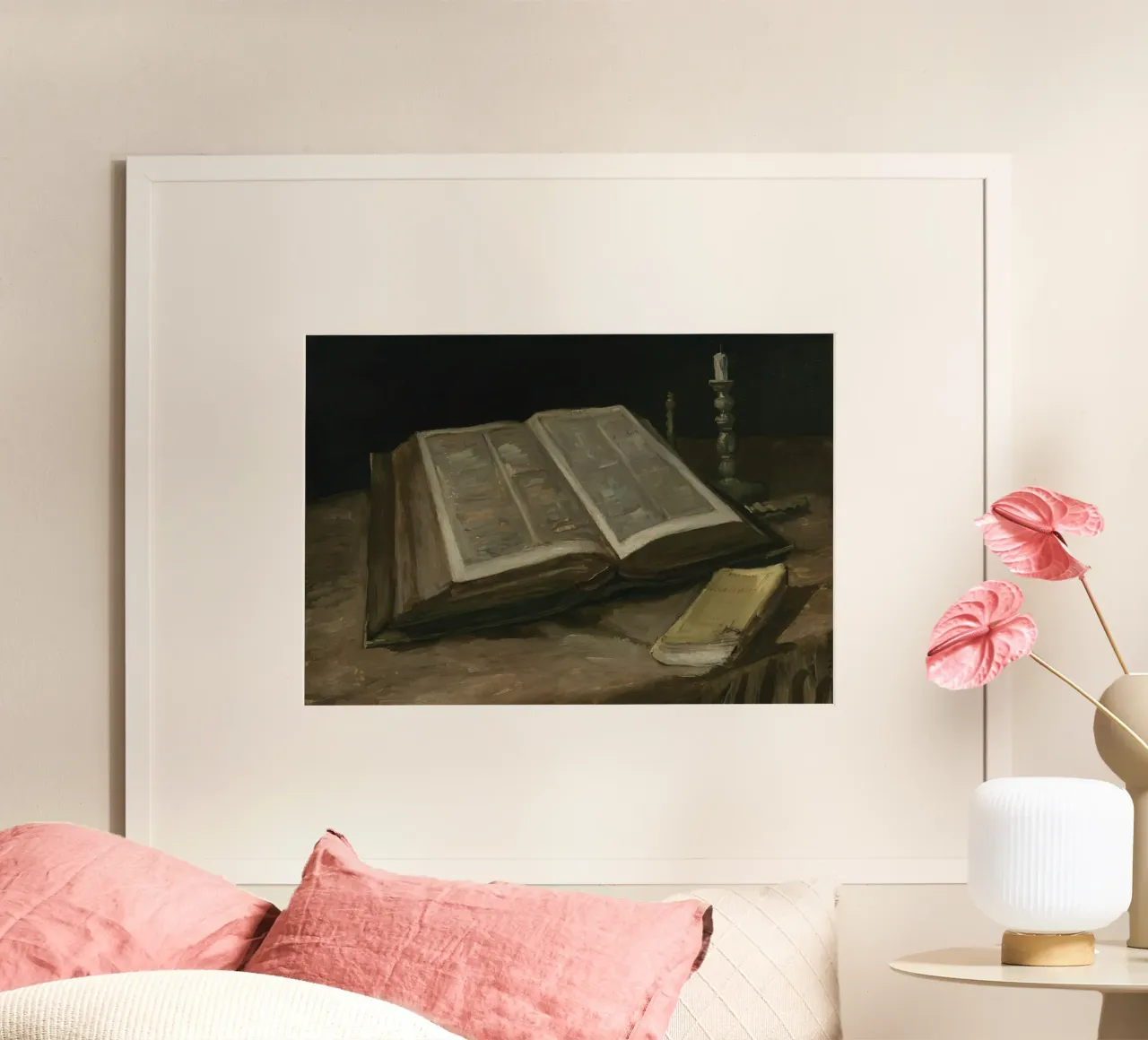 Van Goghs "Stilleven met open Bijbel" Postimpressionisme poster van vintagepod