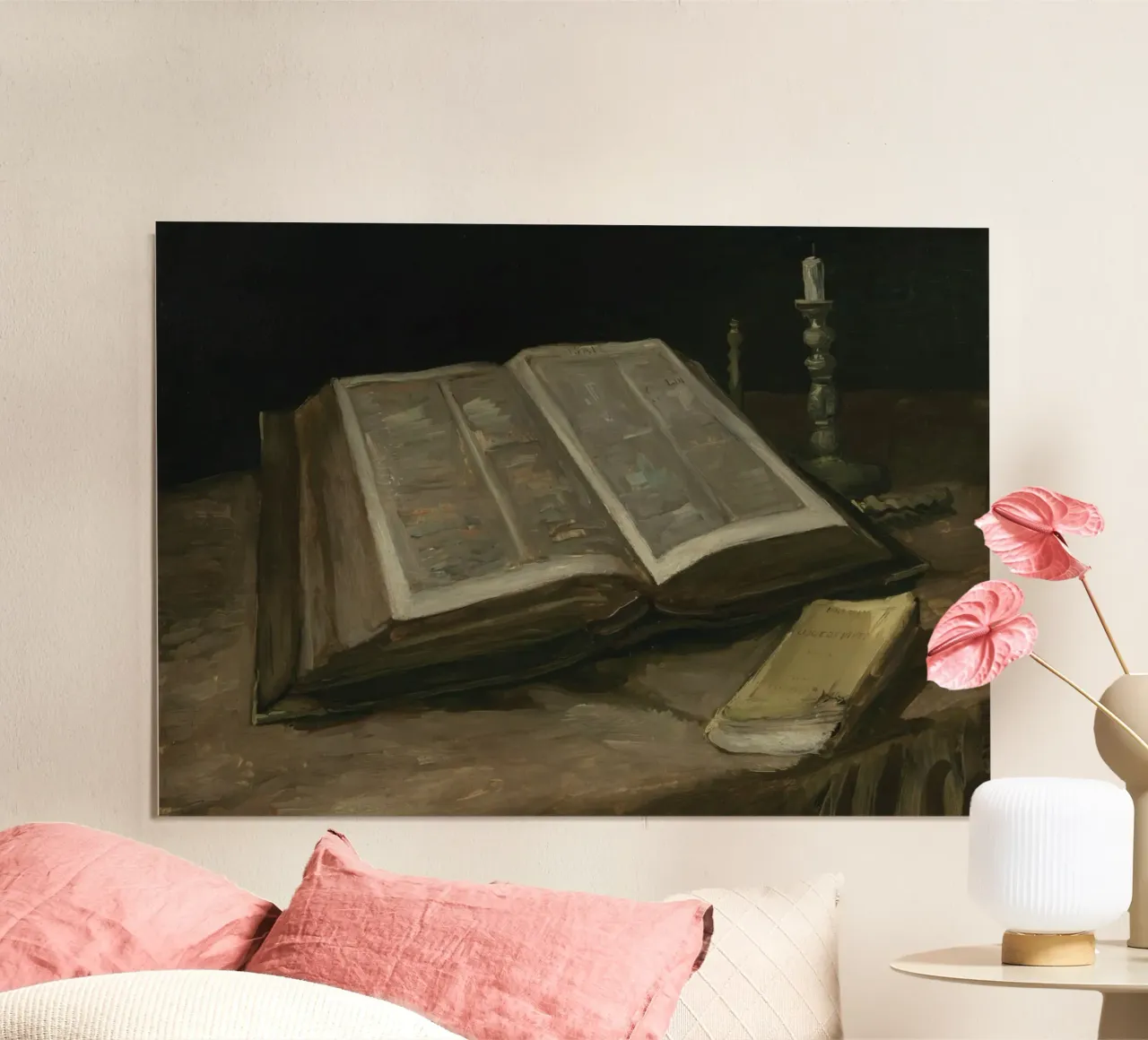 Van Goghs "Stilleven met open Bijbel" Postimpressionisme poster van vintagepod