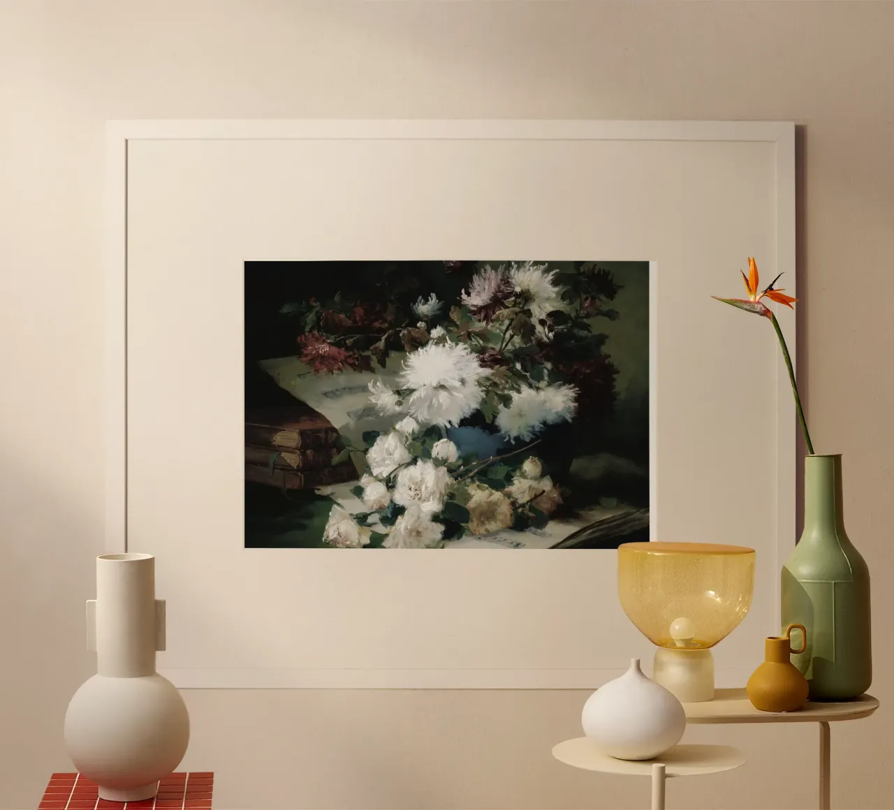 Fantin-Latour - Natura morta - Poster d'epoca floreale poster con telaio in plastica da vintagepod
