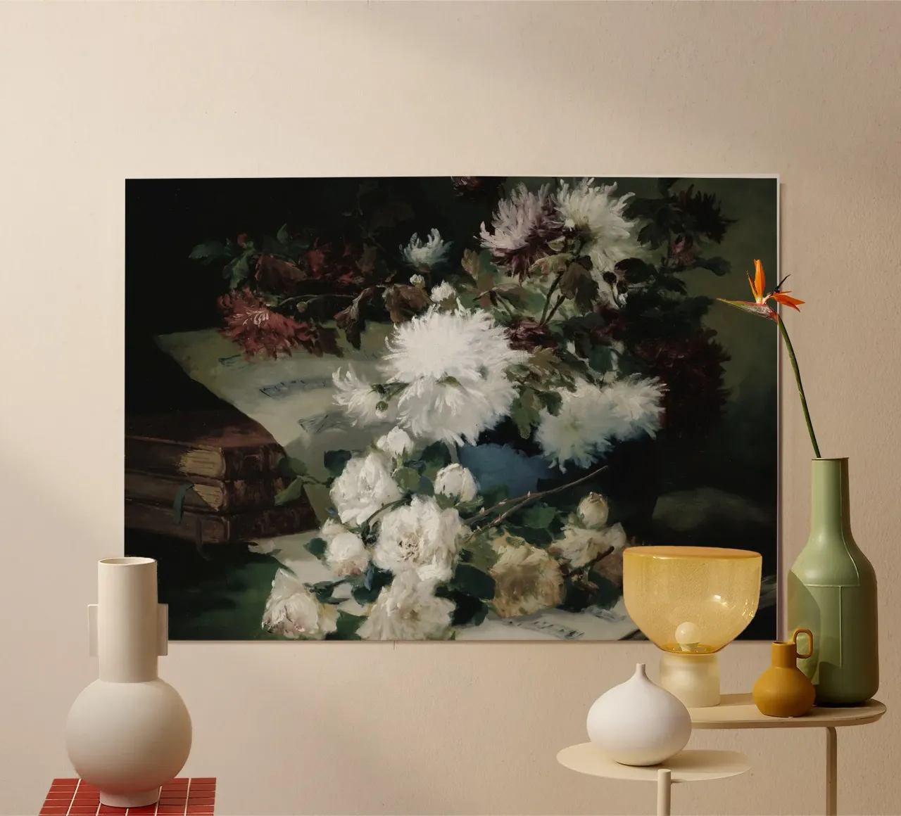 Fantin-Latour - Natura morta - Poster d'epoca floreale poster con telaio in plastica da vintagepod