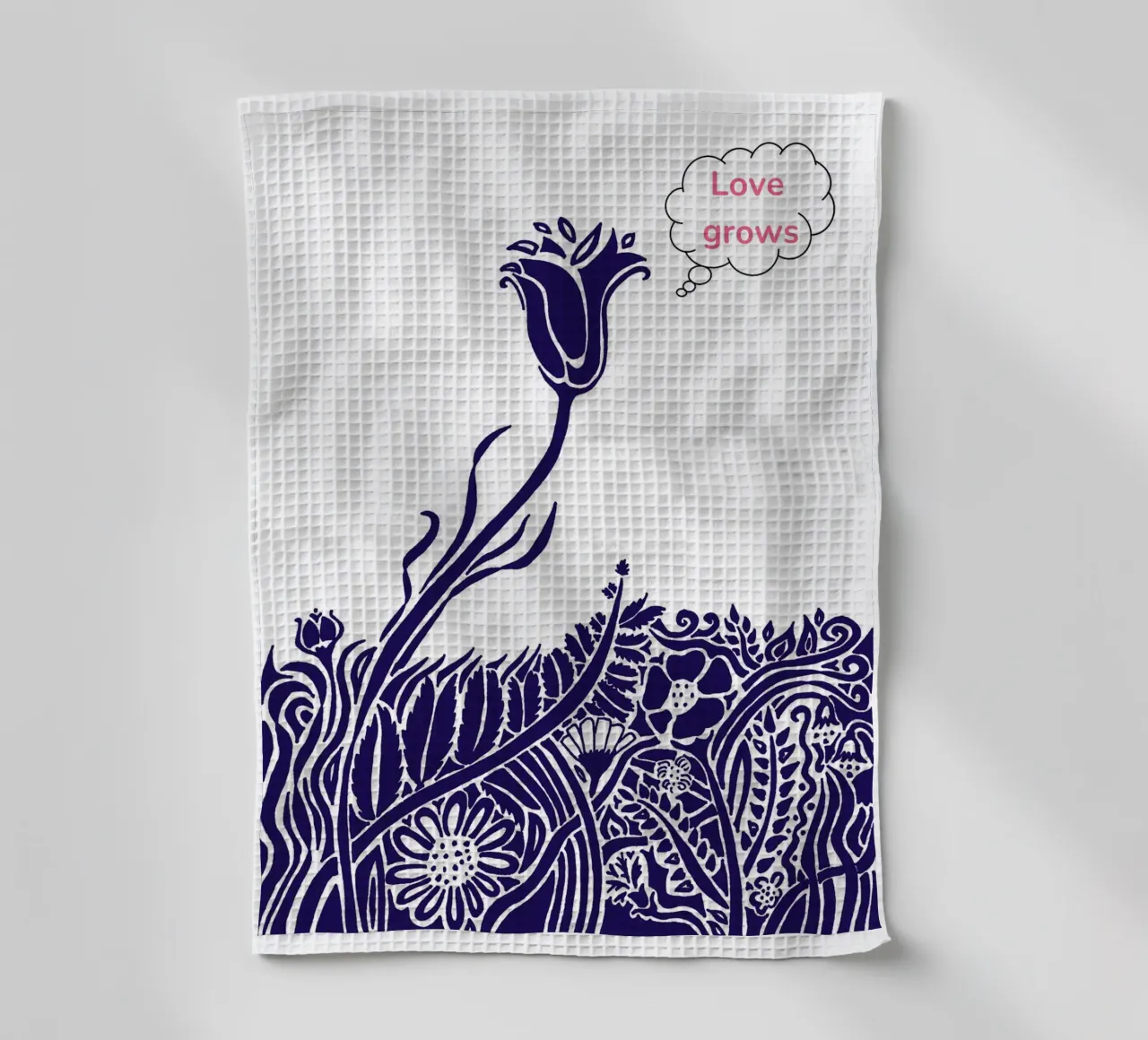 Love grows - Thinking Flowers canovaccio da cucina da PaperLine Art