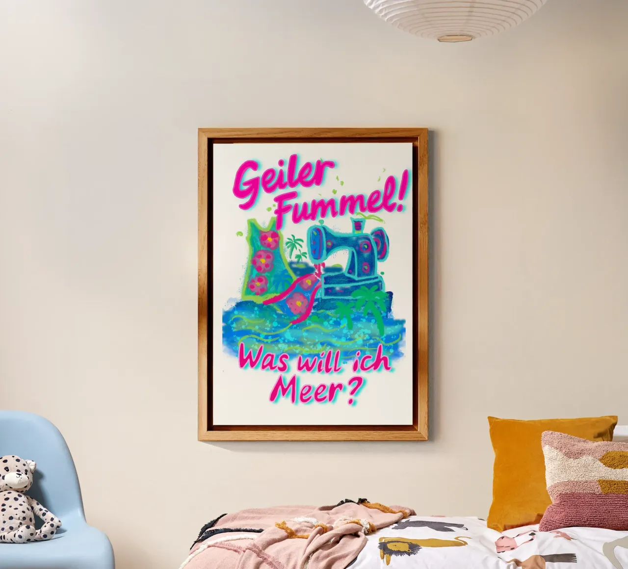 Geiler Fummel- Was will ich Meer? alluminio dibond da Miris bunte Modewelt