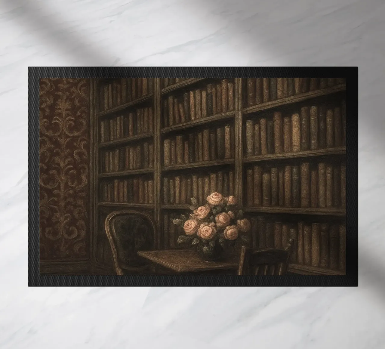 Poster d'epoca di Library Dark Academia Moody zerbino da vintagepod