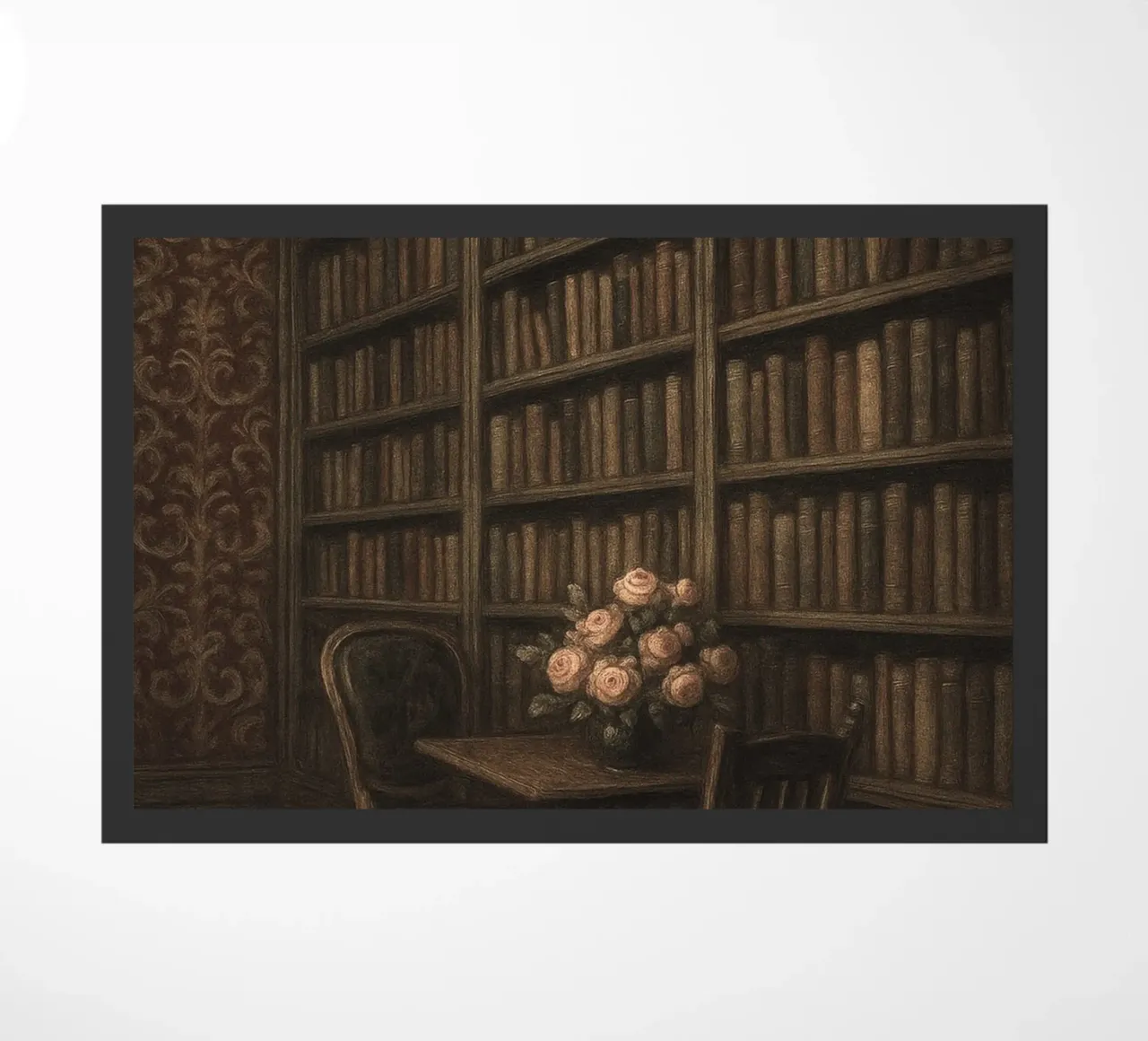Poster d'epoca di Library Dark Academia Moody zerbino da vintagepod