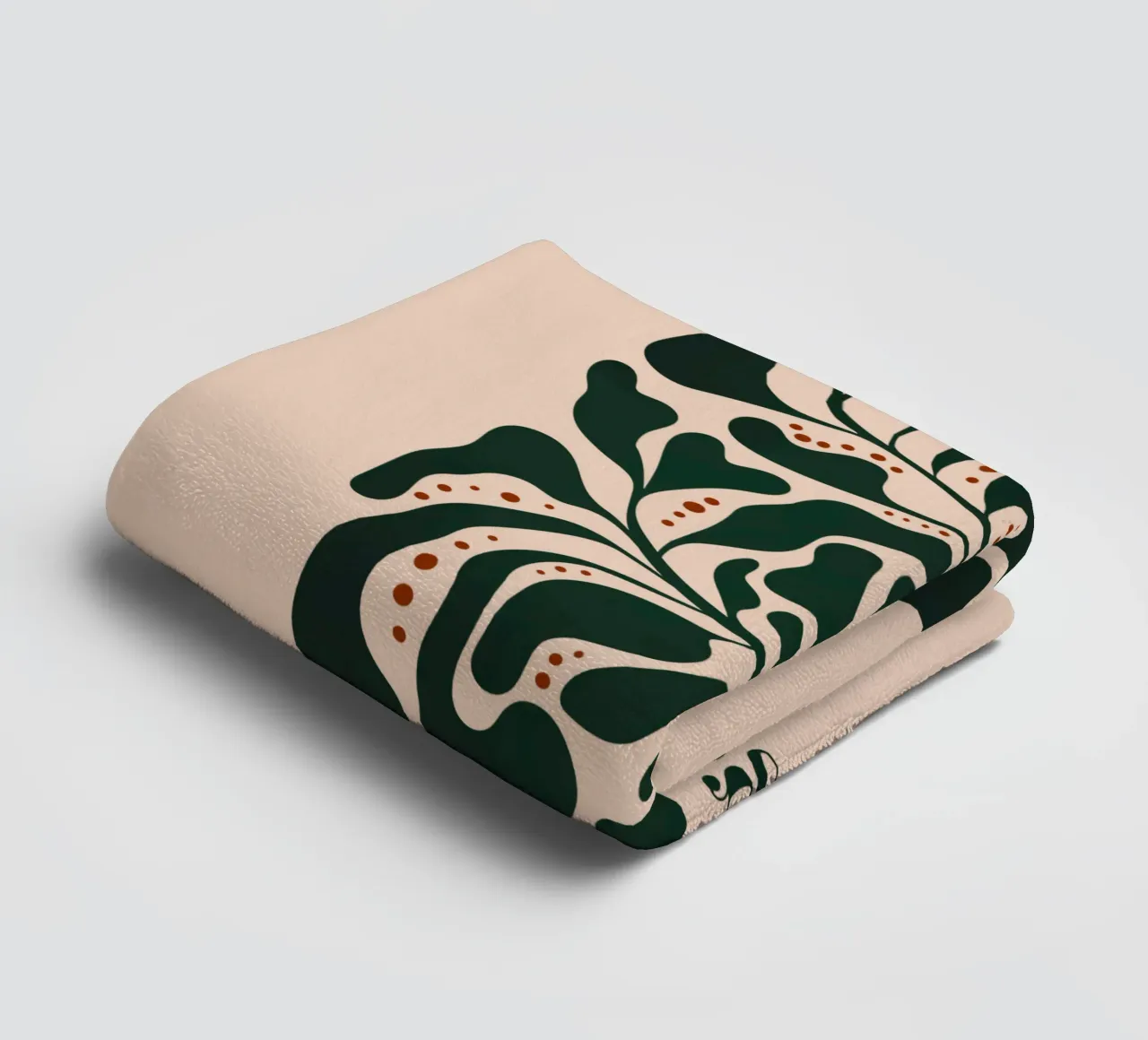 Grow Gently - Minimalist Botanical Art Print towel by Dream Print Designs