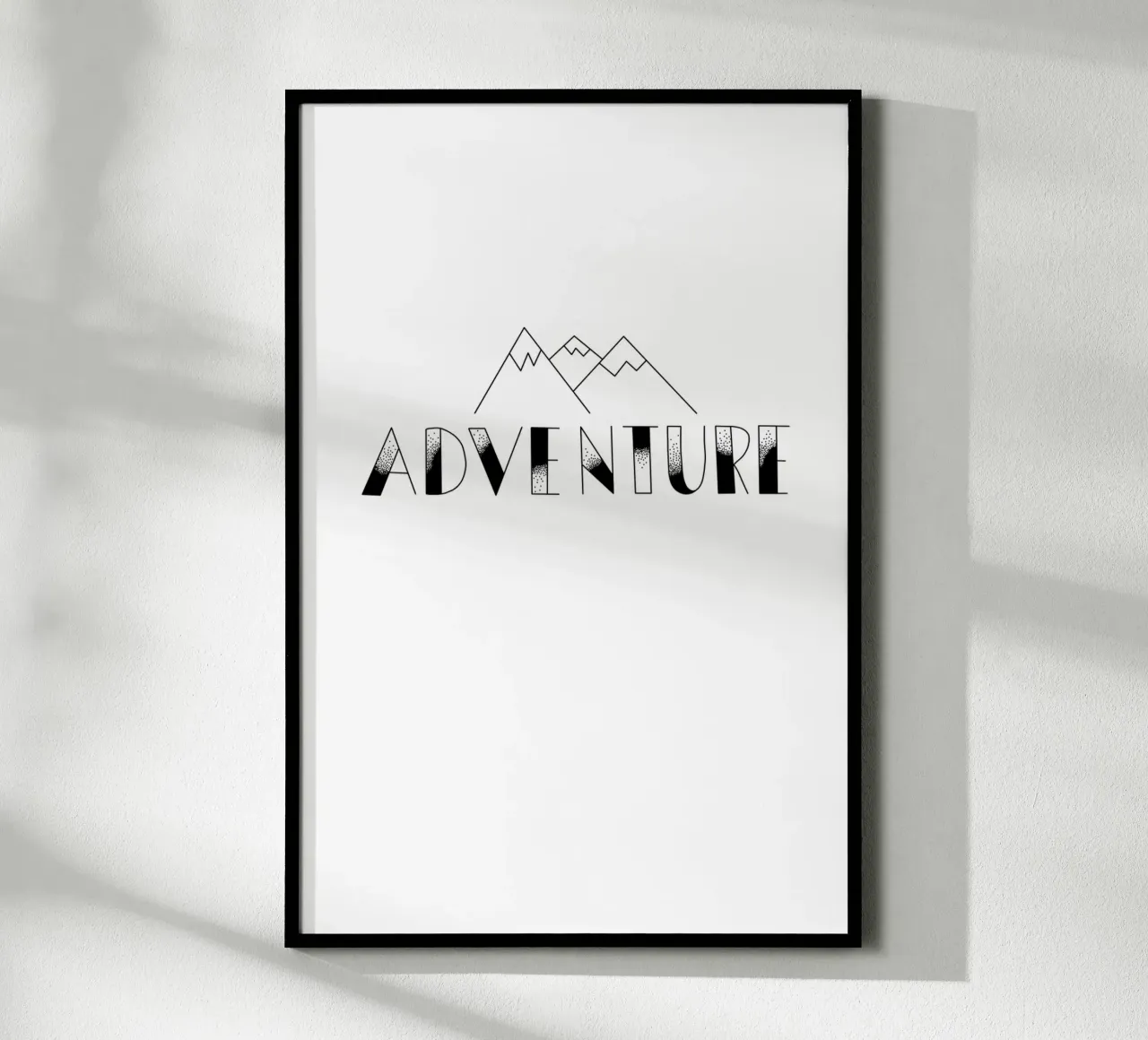 Sete di avventura poster con telaio in legno da Mia Nissen