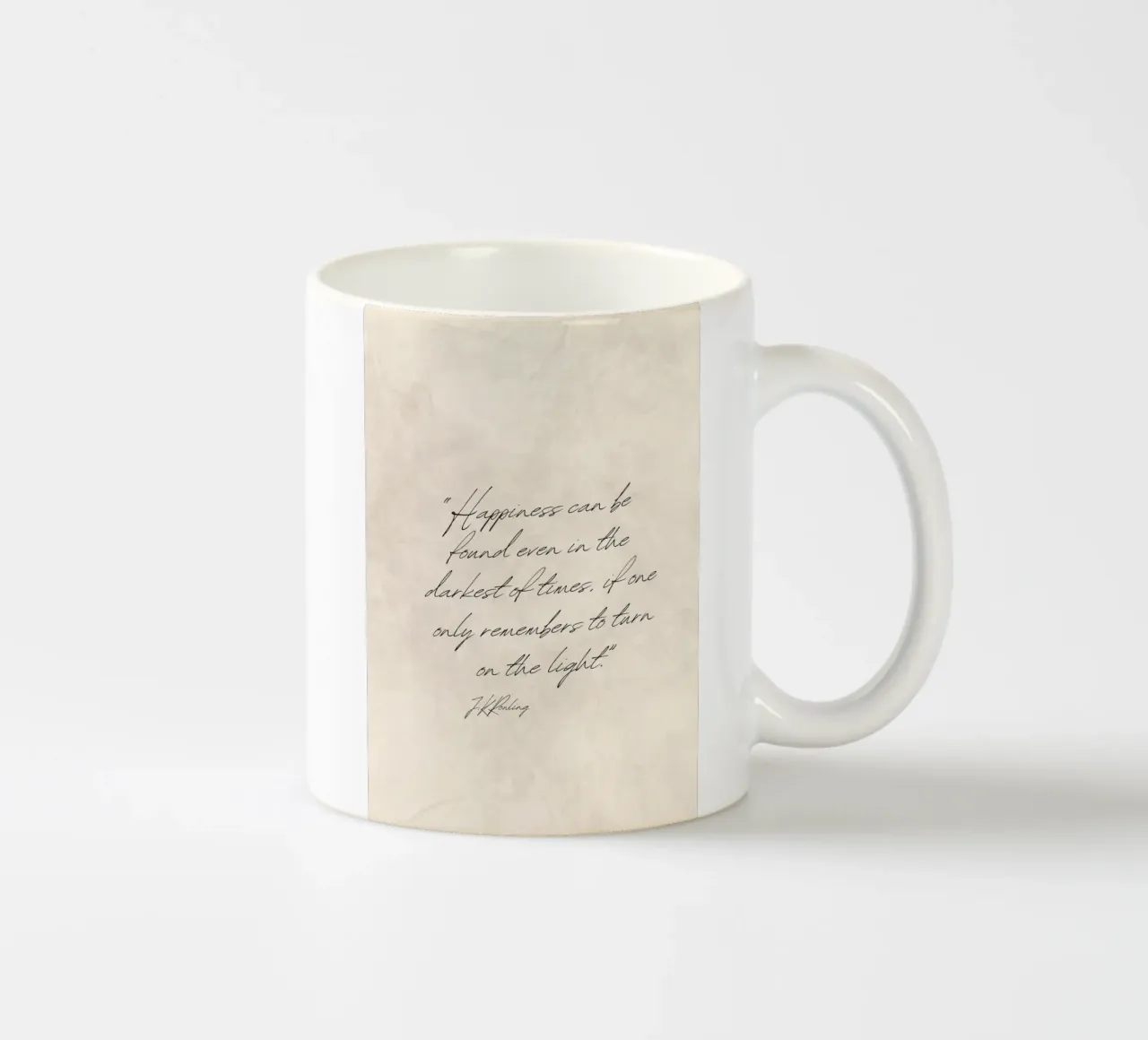 J.K. Rowling Felicità Citazione Dark Academia tazza in ceramica da vintagepod