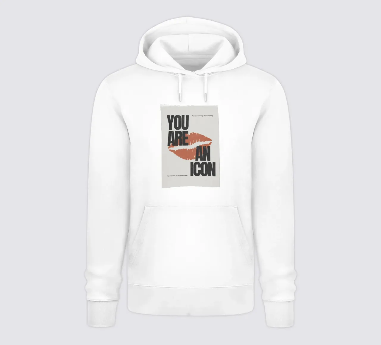 YOU ARE AN ICON felpa con cappuccio da Einfach Uebel