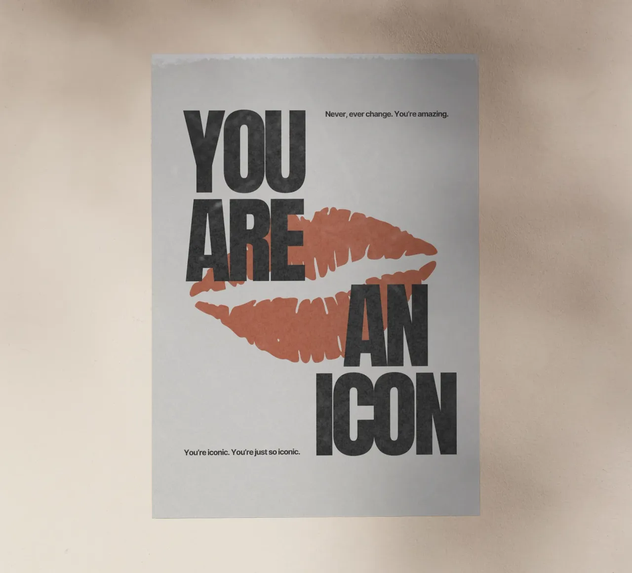 YOU ARE AN ICON pellicola backlit da Einfach Uebel