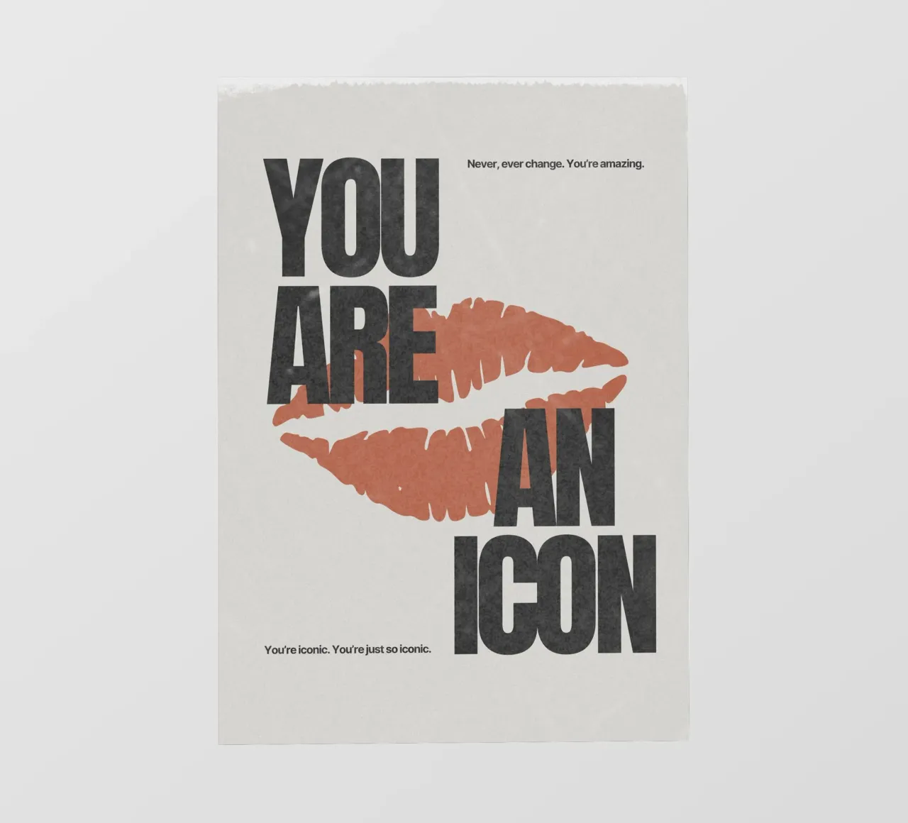 YOU ARE AN ICON pellicola backlit da Einfach Uebel