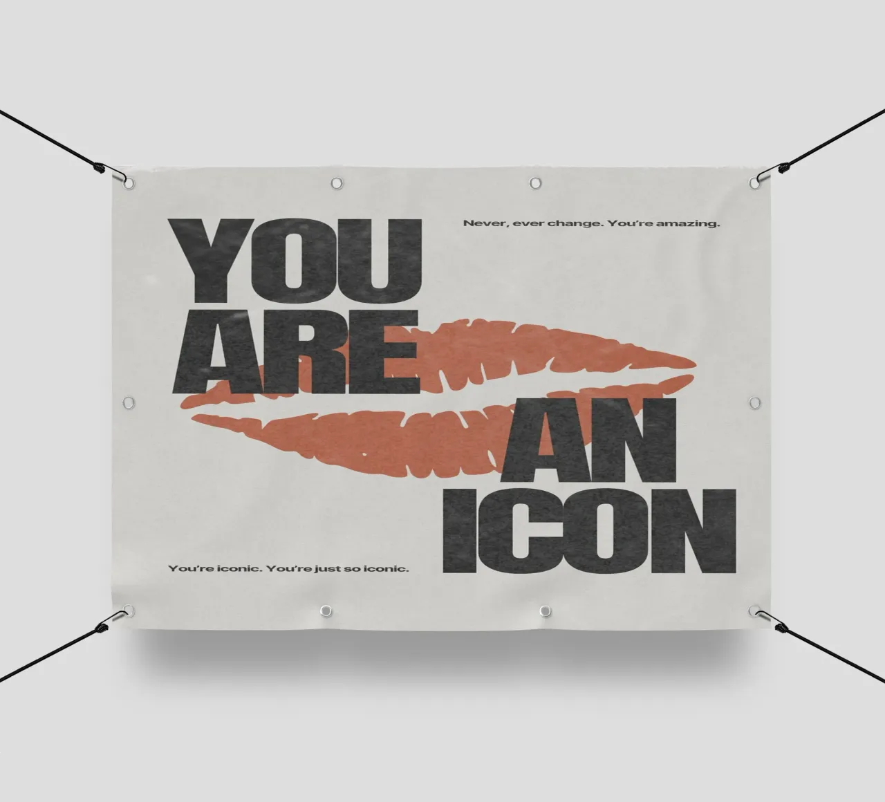 YOU ARE AN ICON telo in pvc da Einfach Uebel