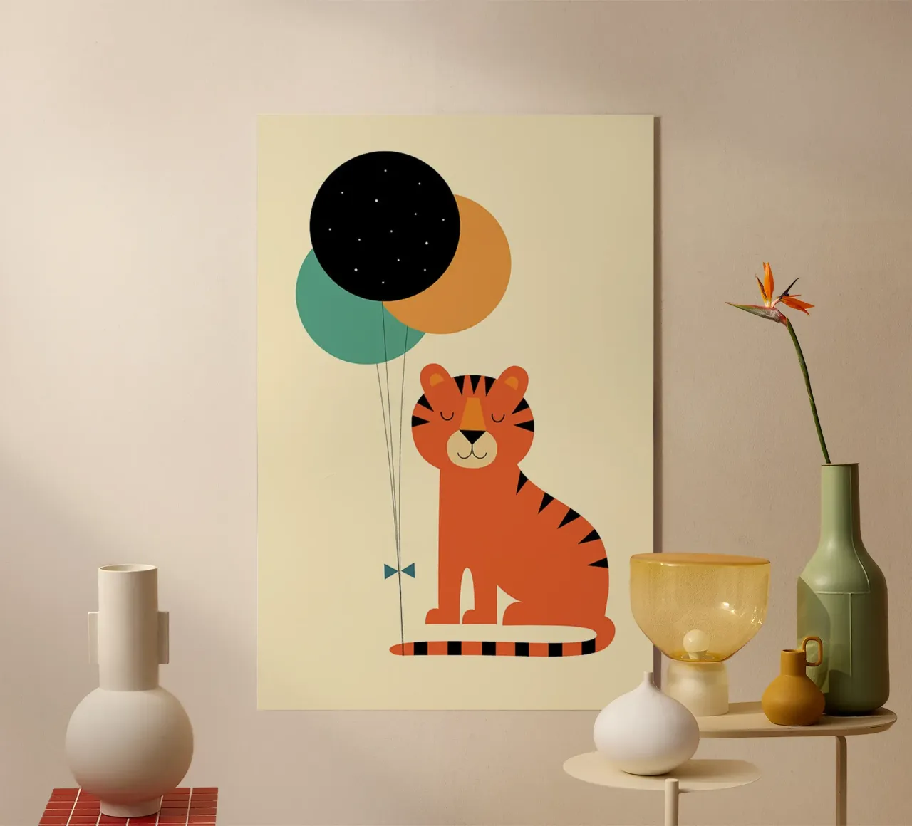 tigre che sorride carina plexiglass da frea shop