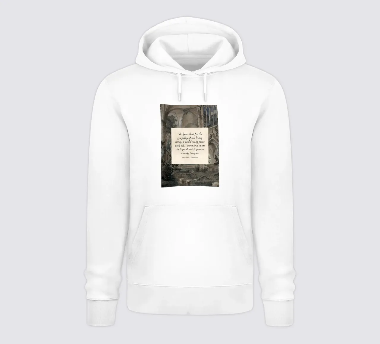 Citazione di Frankenstein Poster gotico di Dark Academia felpa con cappuccio da vintagepod