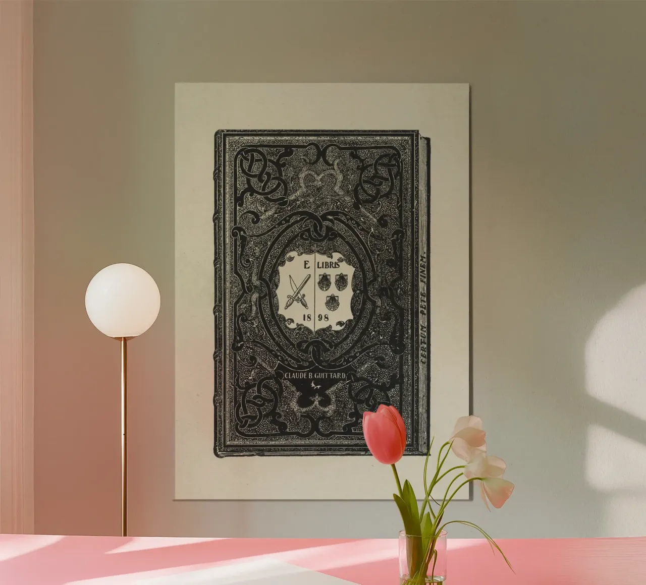 Poster d'epoca ex libris Dark Academia poster da vintagepod