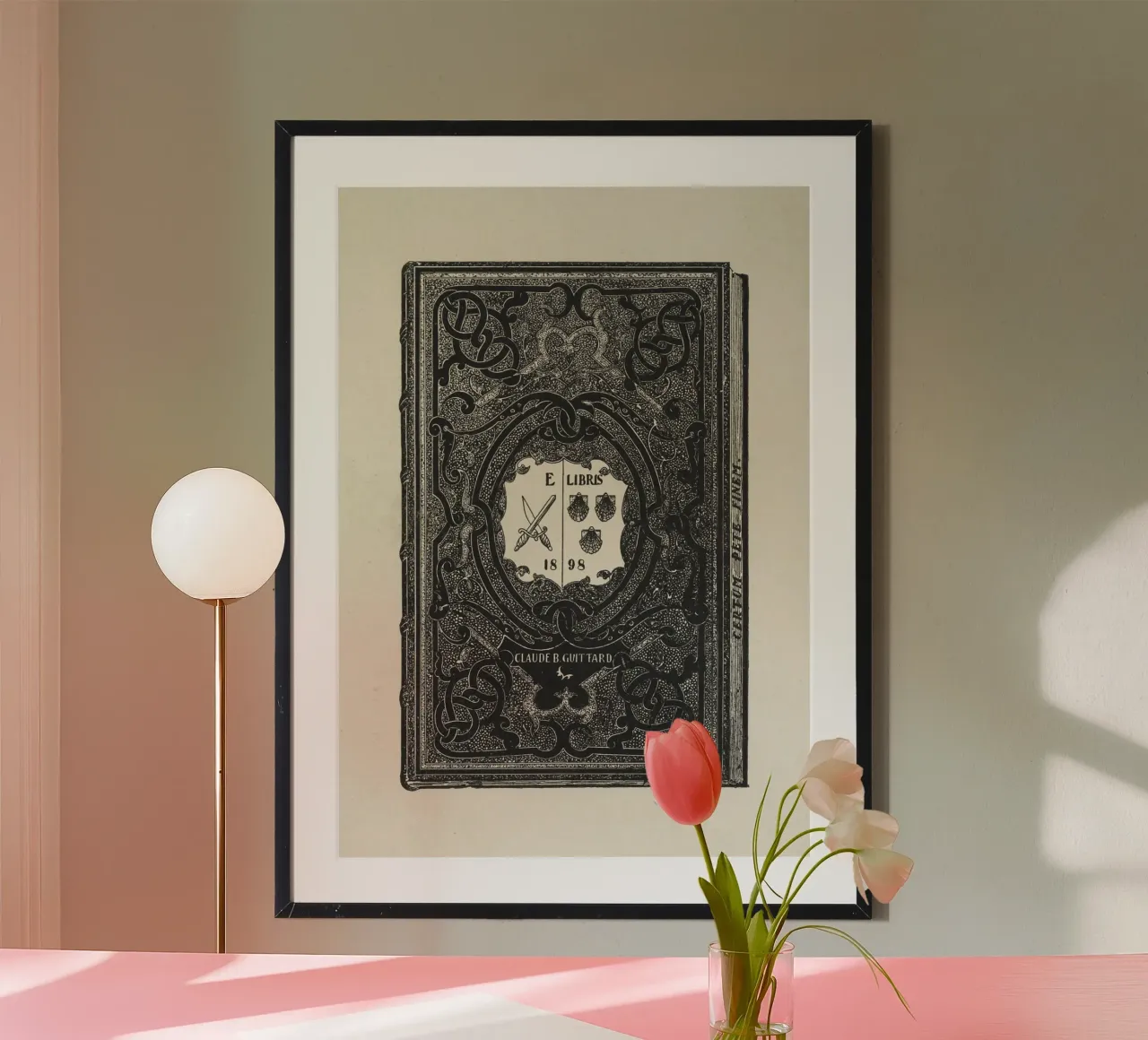 Poster d'epoca ex libris Dark Academia poster da vintagepod