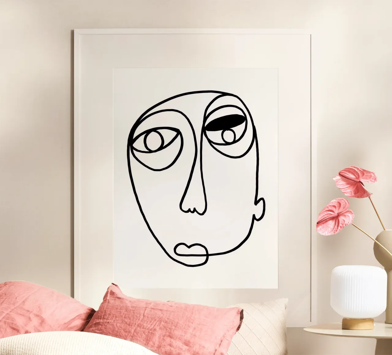 GAMBA poster con telaio in legno da Shatha Al Dafai