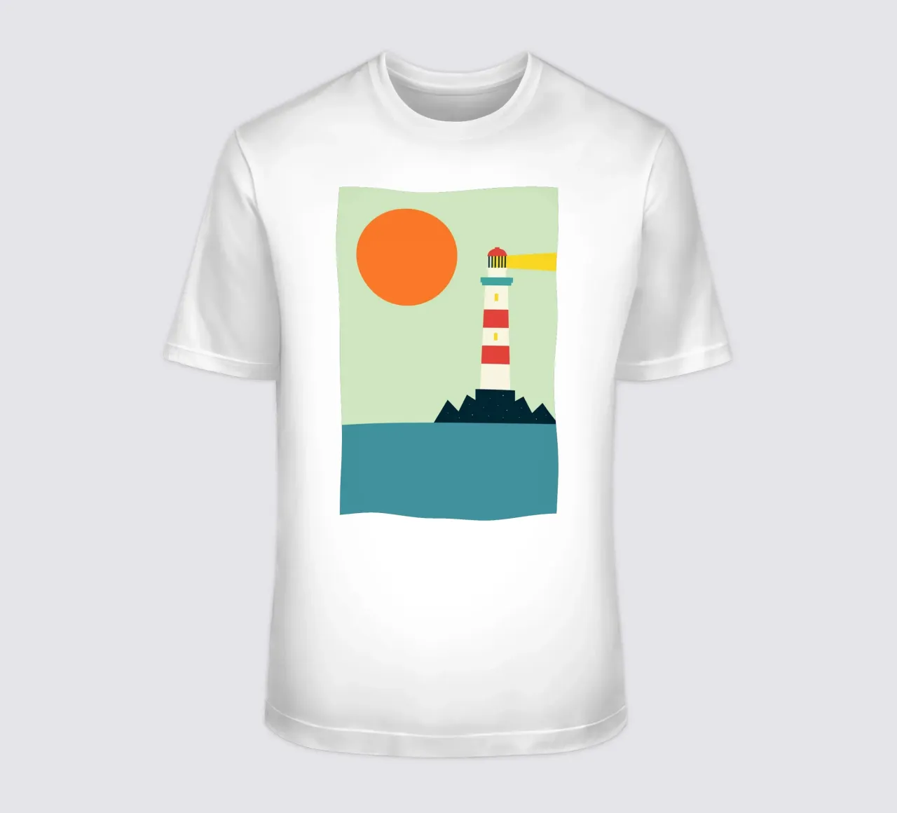 faro mare oceano t-shirt da frea shop