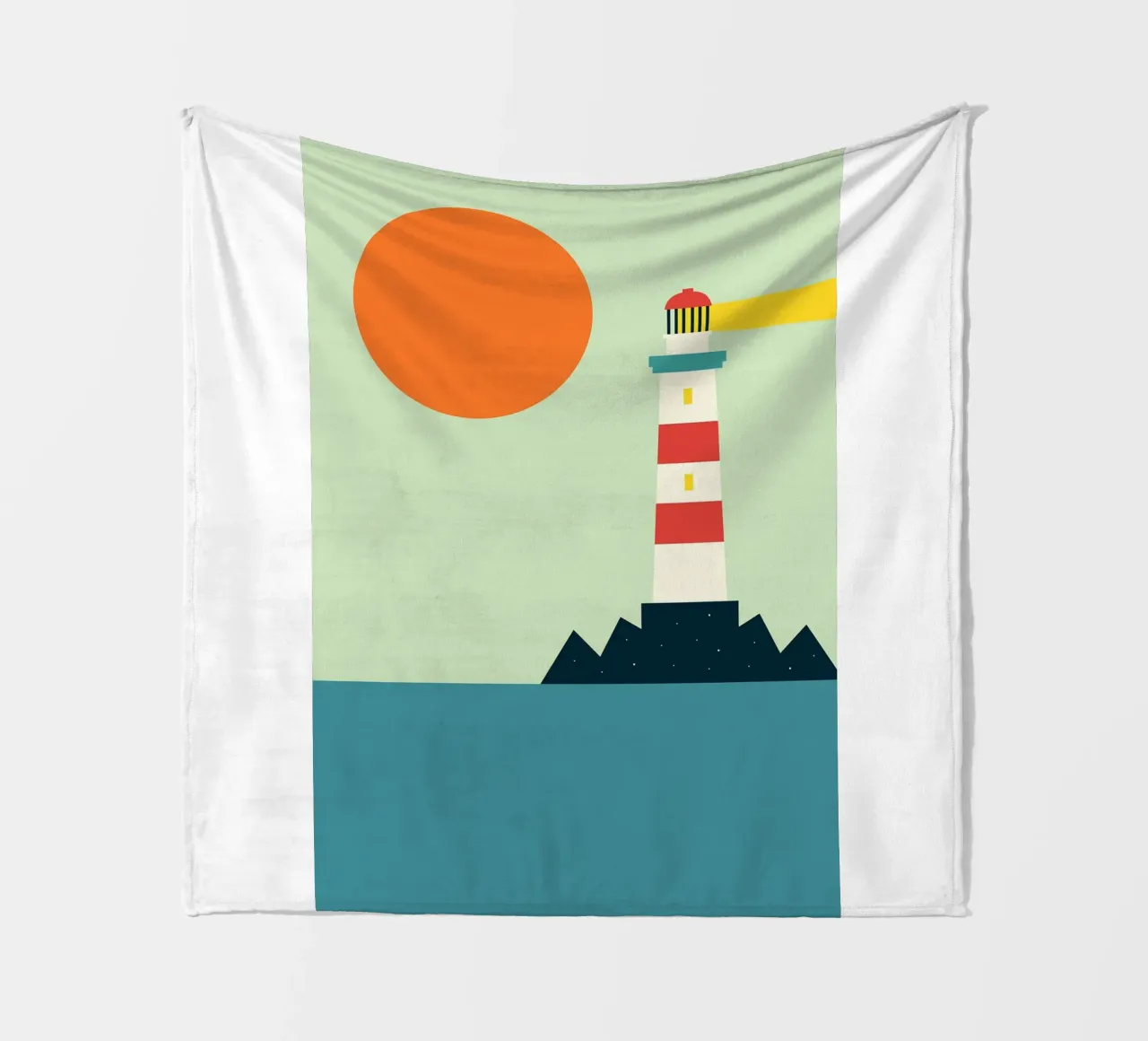 faro mare oceano coperta in pile da frea shop