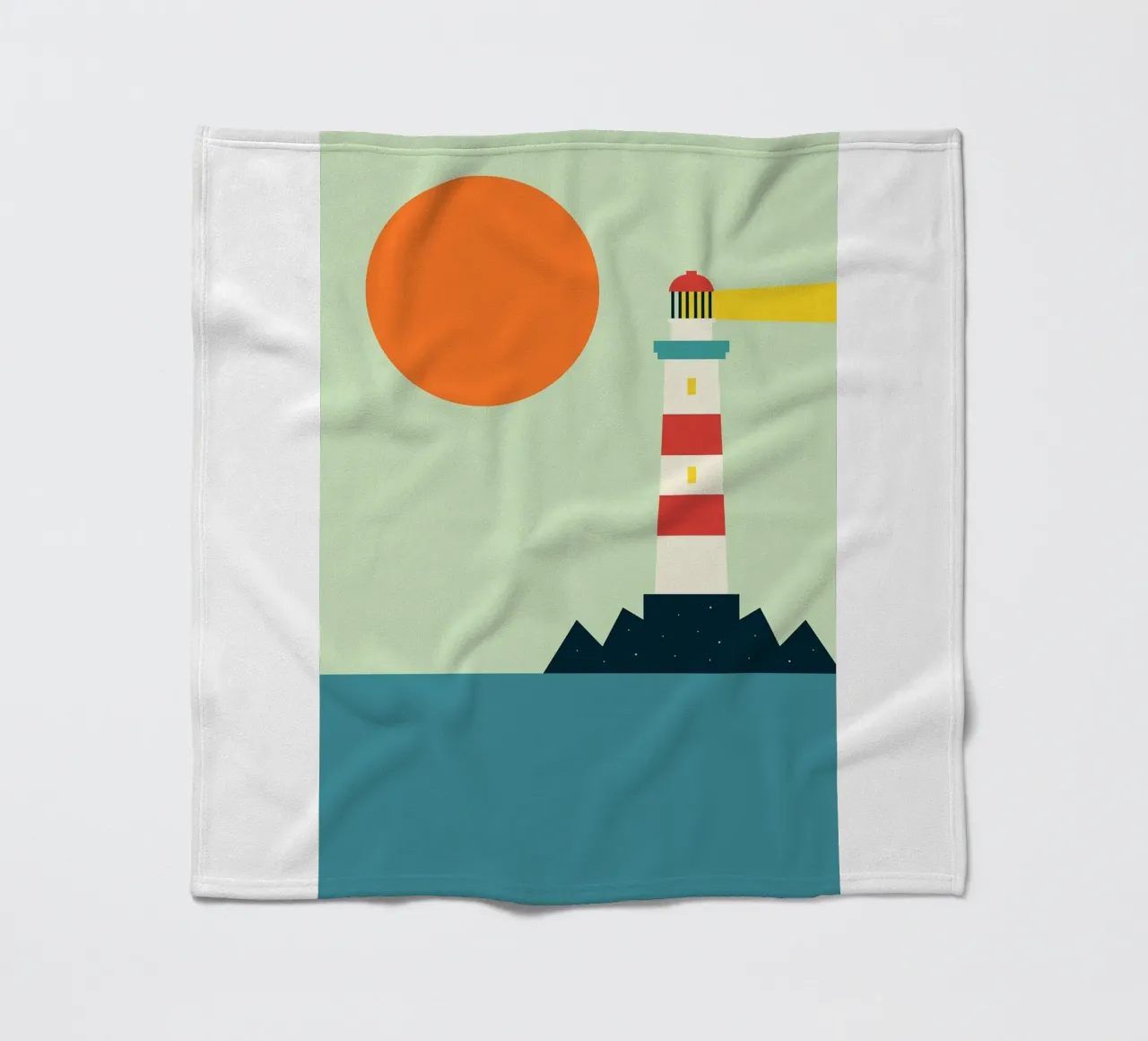 faro mare oceano coperta in pile da frea shop