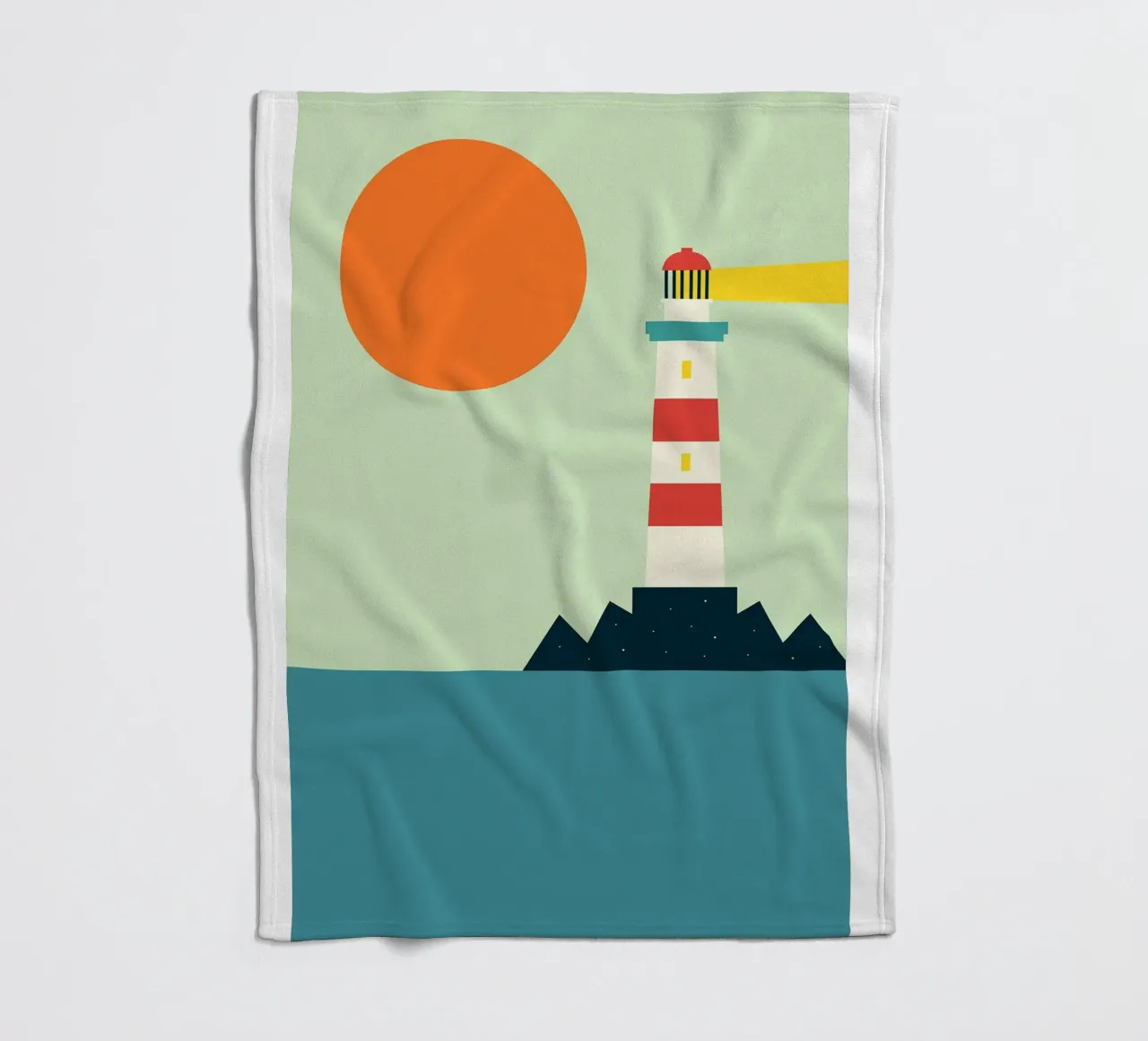 faro mare oceano coperta in pile da frea shop