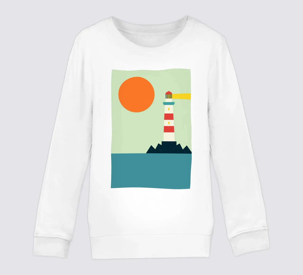 faro mare oceano felpa bambino da frea shop