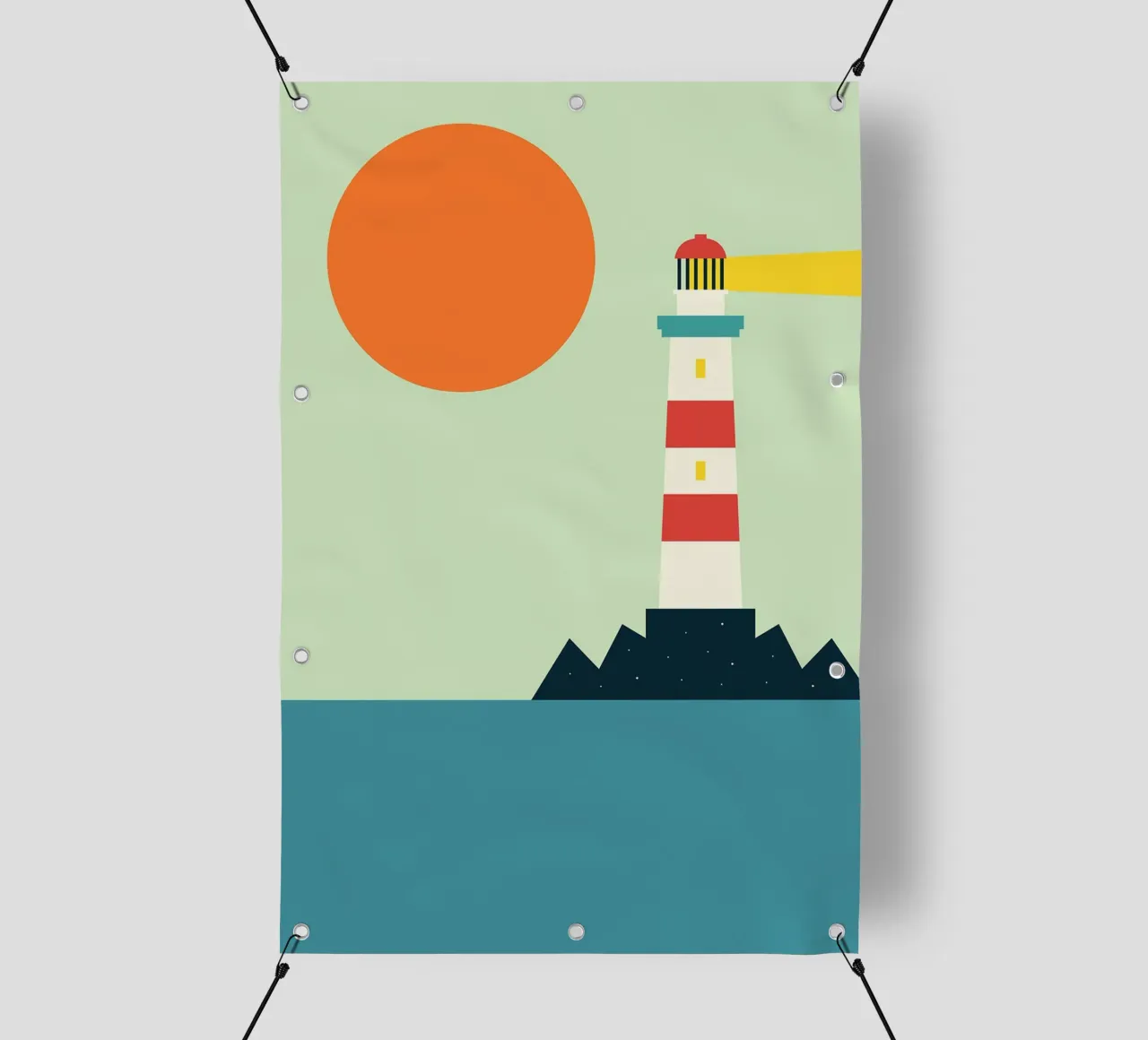 faro mare oceano telo in pvc da frea shop