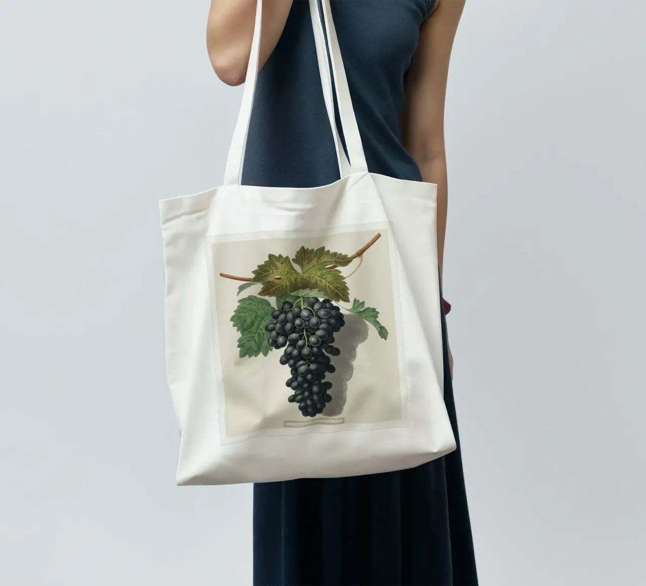 Black Prince Grape borsa in juta da vintageshop