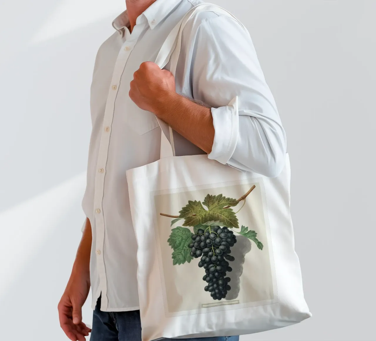 Black Prince Grape borsa in juta da vintageshop