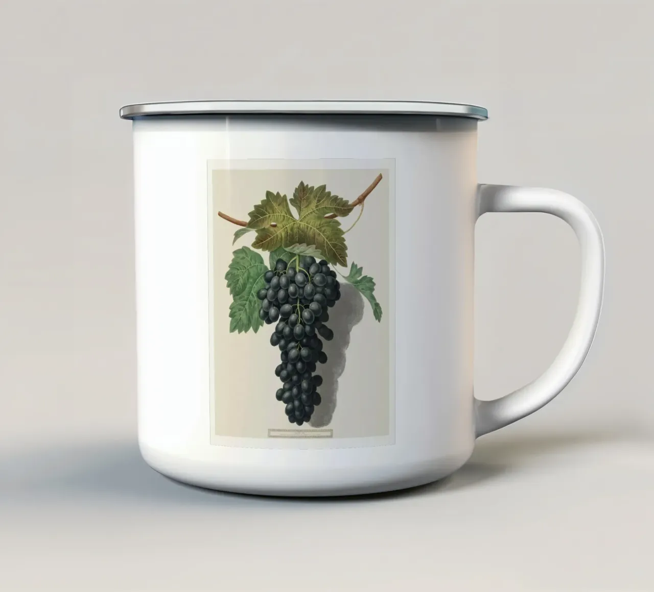 Black Prince Grape tazza in smalto da vintageshop