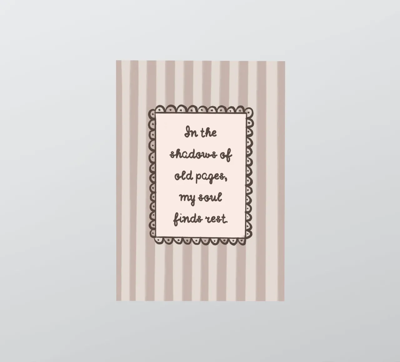 "In de schaduwen van oude bladzijden" Bookish Quote sticker van vintagepod