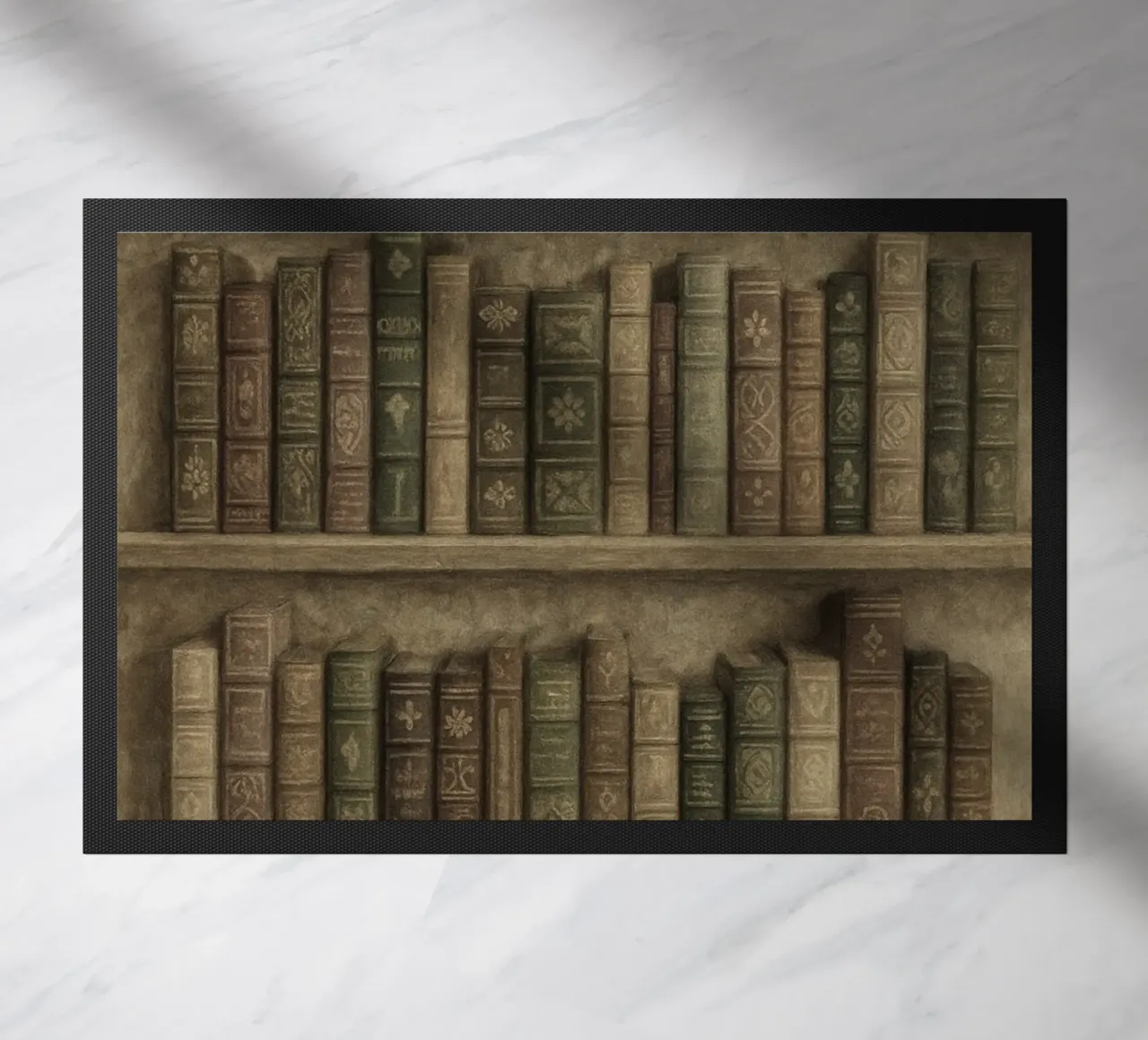 Vintage Bookshelf Dark Academia Aesthetic Poster zerbino da vintagepod
