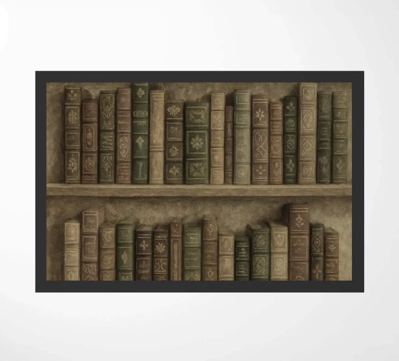 Vintage Bookshelf Dark Academia Aesthetic Poster zerbino da vintagepod