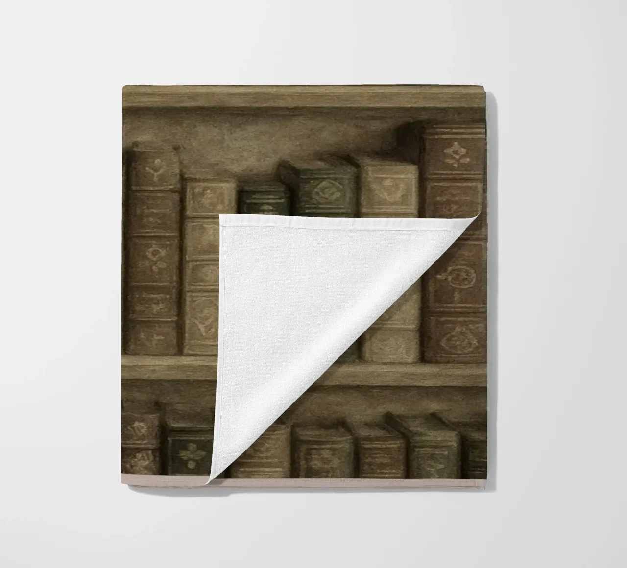 Vintage Bookshelf Dark Academia Aesthetic Poster telo mare da vintagepod