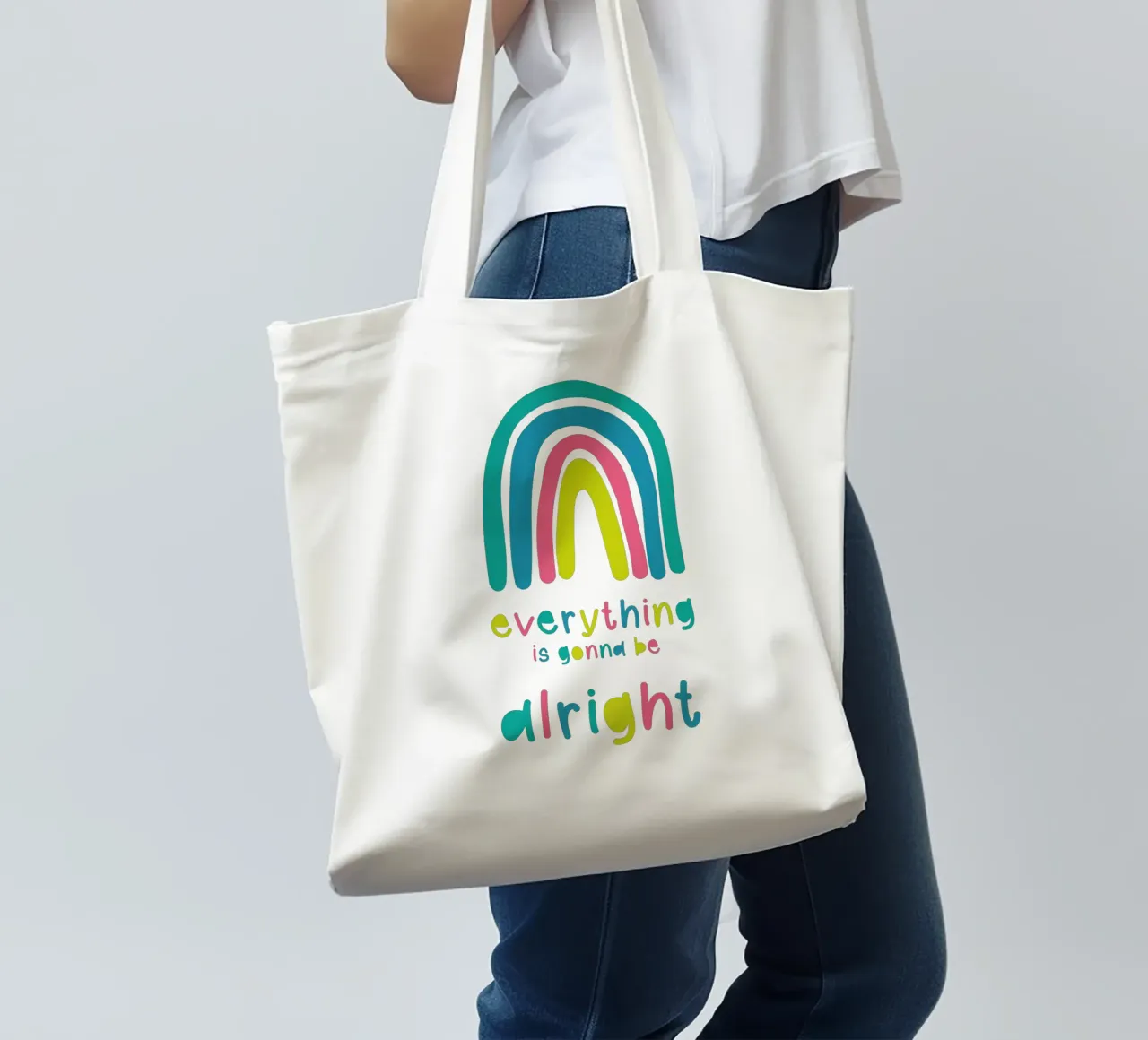 everything alright tote bag by Mia Nissen