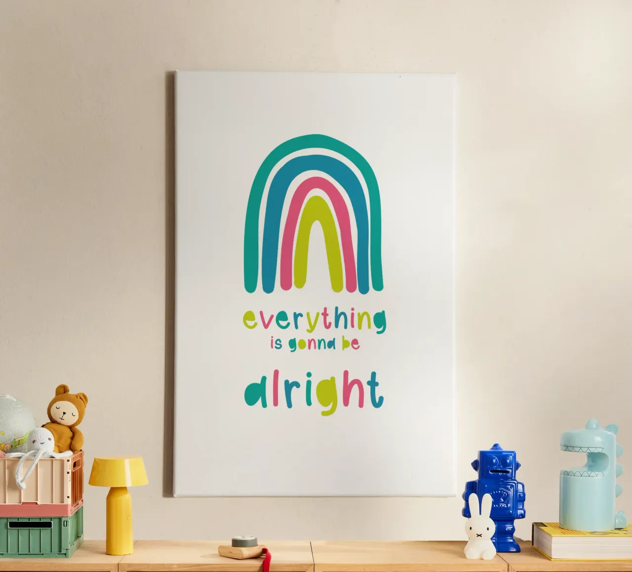 alles in orde canvas met Baklijst van Mia Nissen