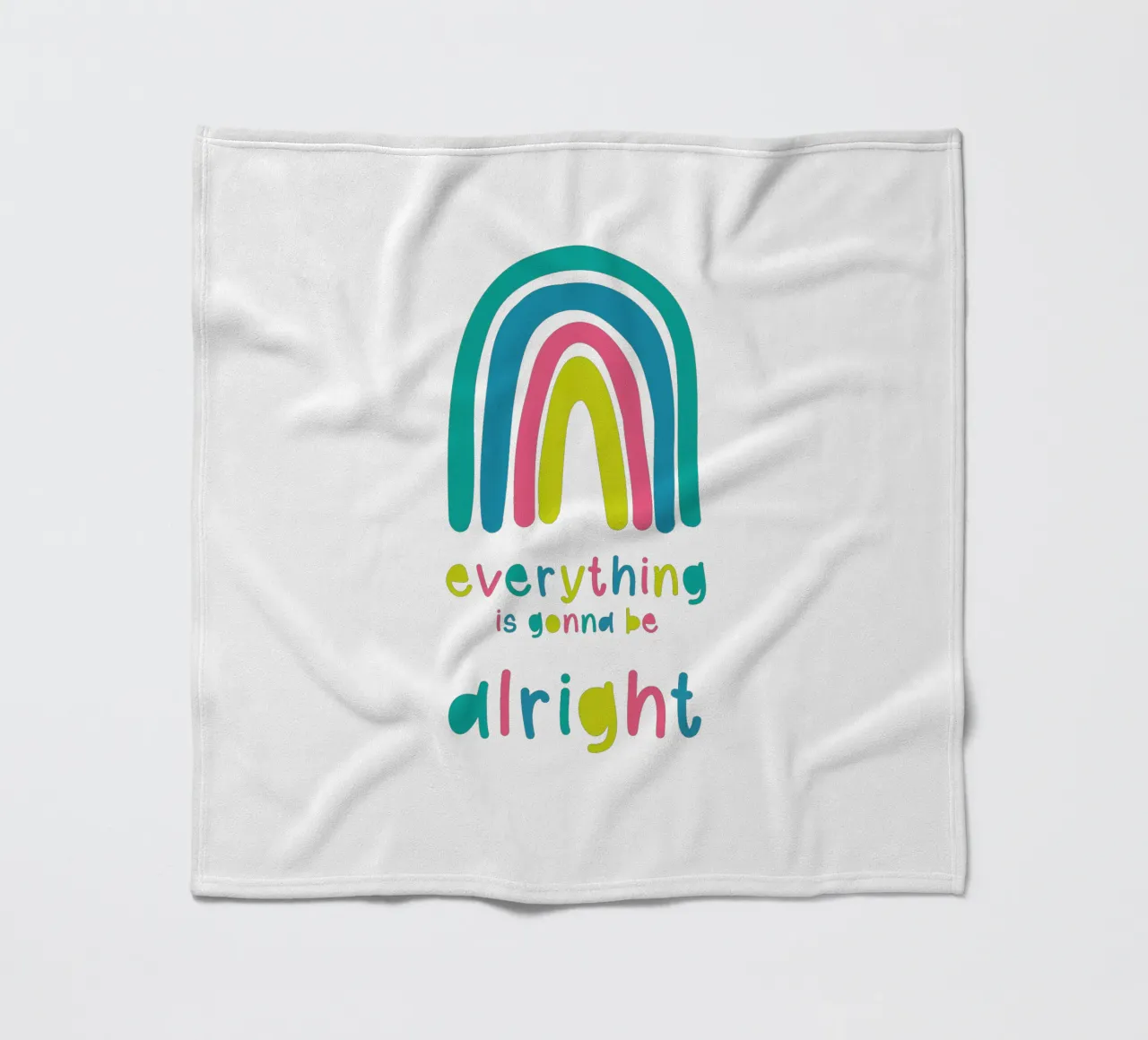 everything alright fleece blanket by Mia Nissen