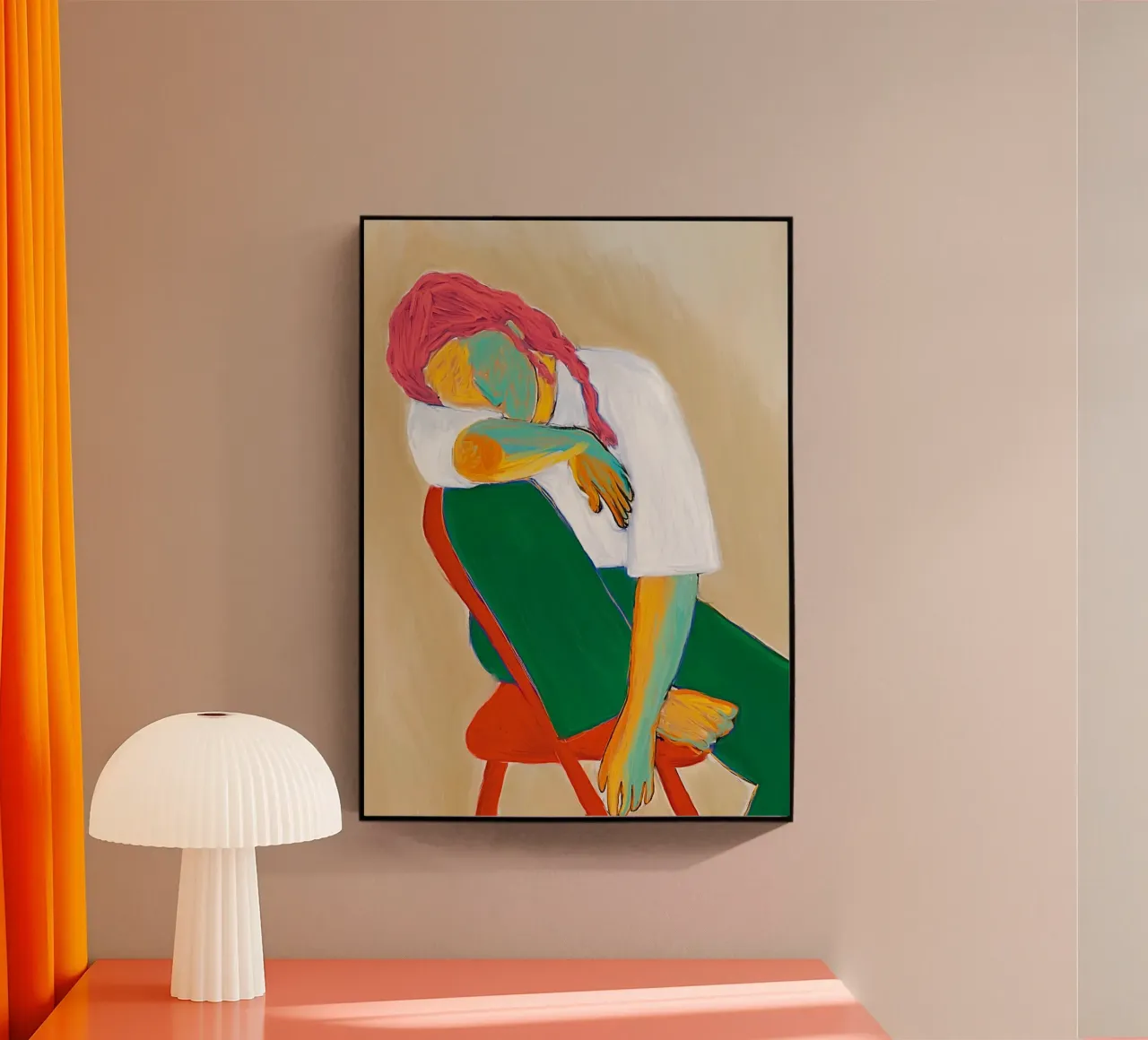 La donna riposa plexiglass da tainah negreiros