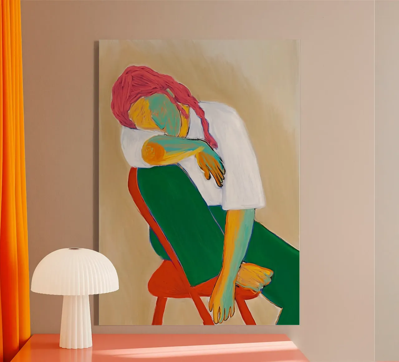 La donna riposa plexiglass da tainah negreiros