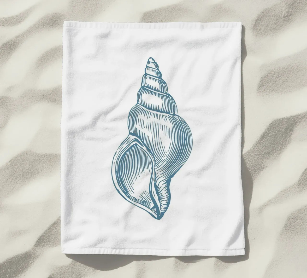 Nautilus Shell Vintage Ocean Line Art Poster telo mare da dawnthesea