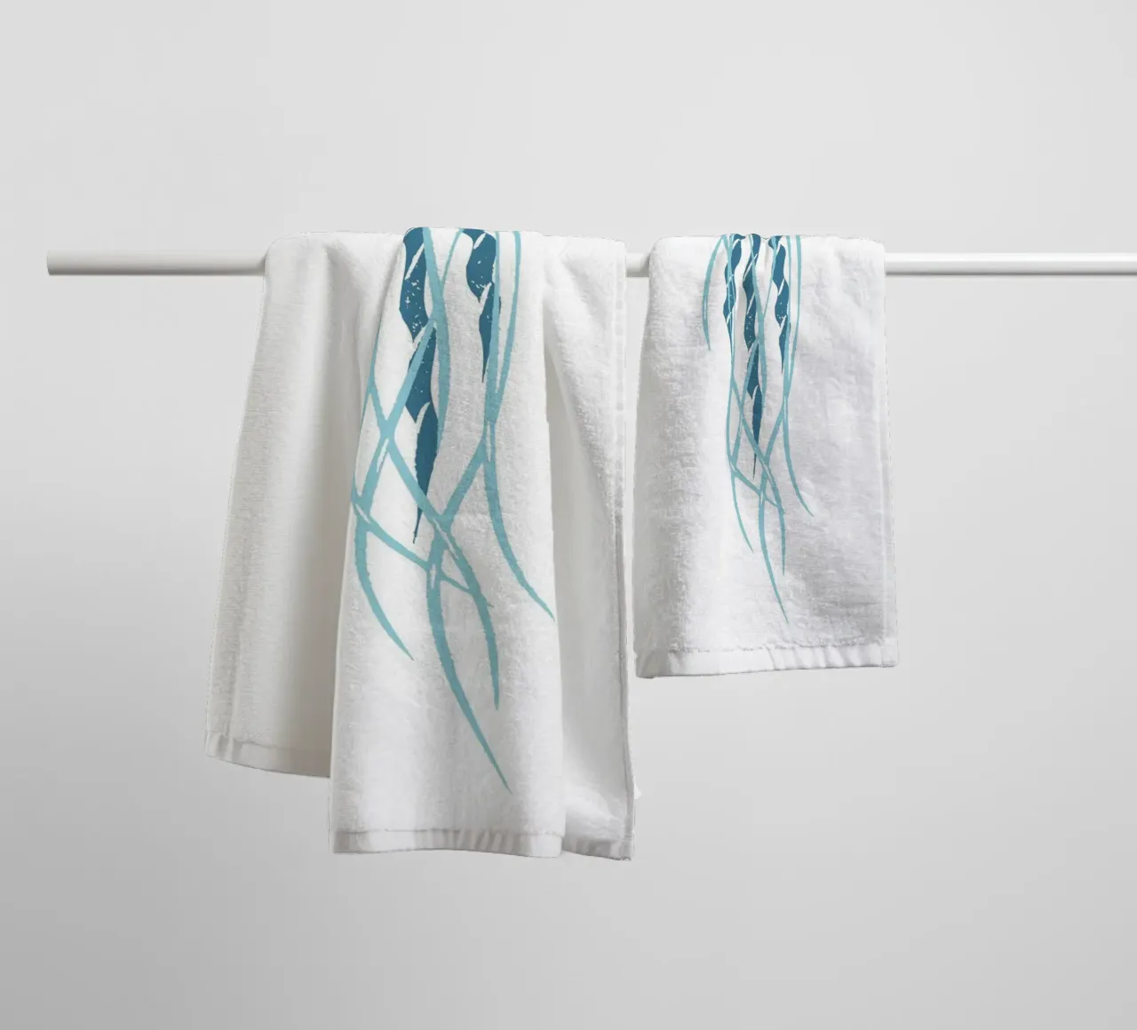 Vintage Jellyfish Ocean Life Line Art Poster towel by dawnthesea