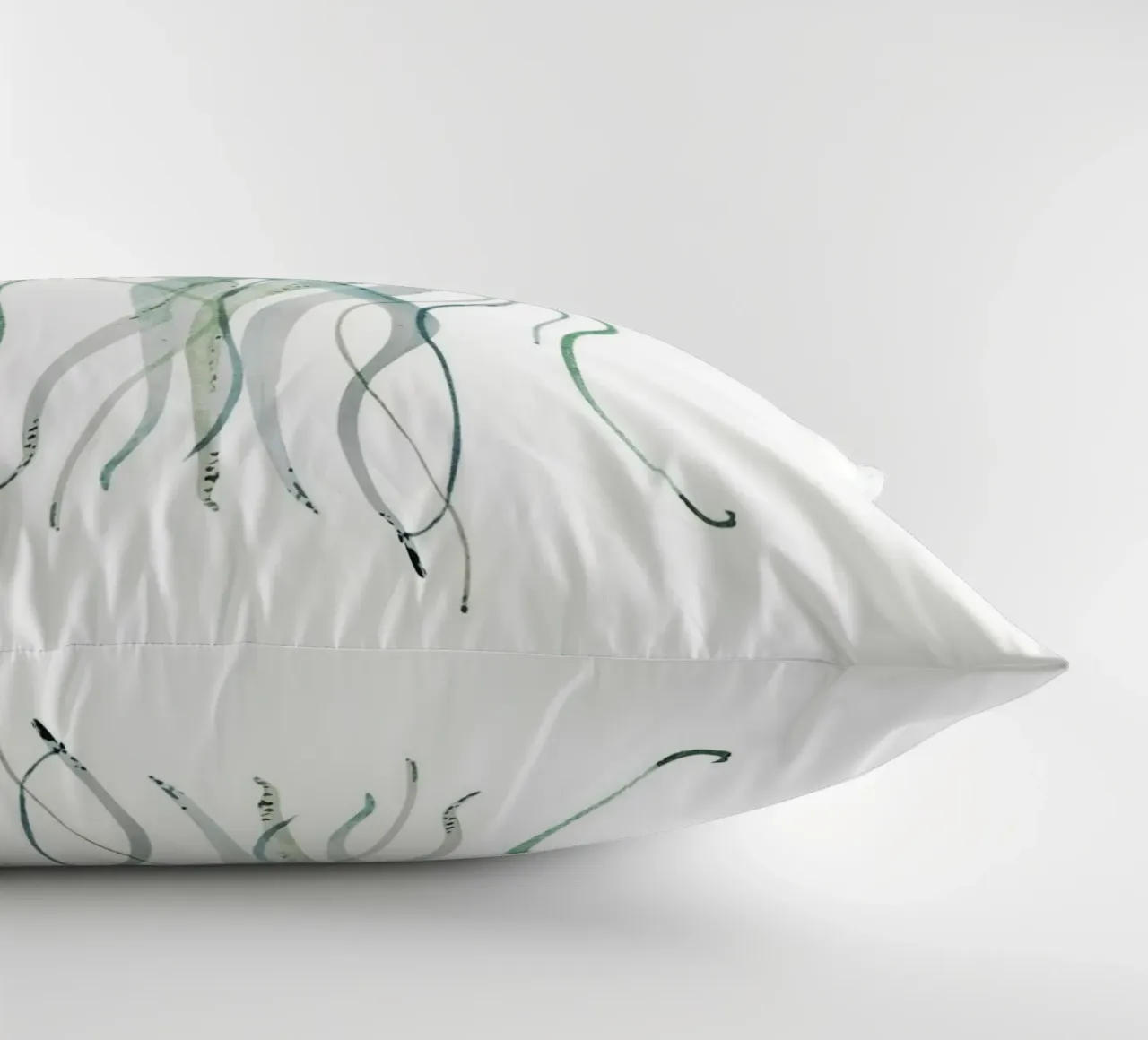 Jellyfish Watercolor Coastal Marine Life Poster decorative cushion by dawnthesea