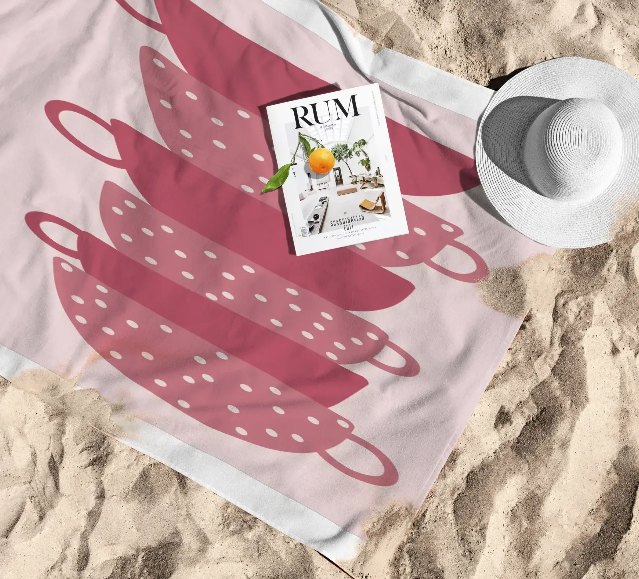 Tassen beach towel by Mia Nissen